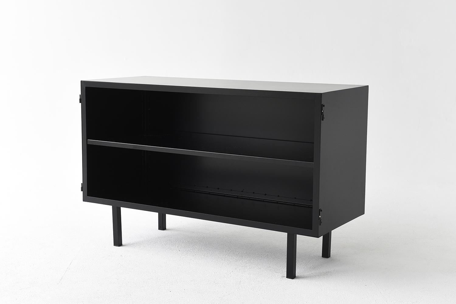 Object 002 cabinet by NG Design
Dimensions: D115 x W50 x H76 cm
Materials: Powder coated steel.

Also Available: All of objects available in different materials and colors on demand.

A powder-coated sheet steel chest of drawers with a