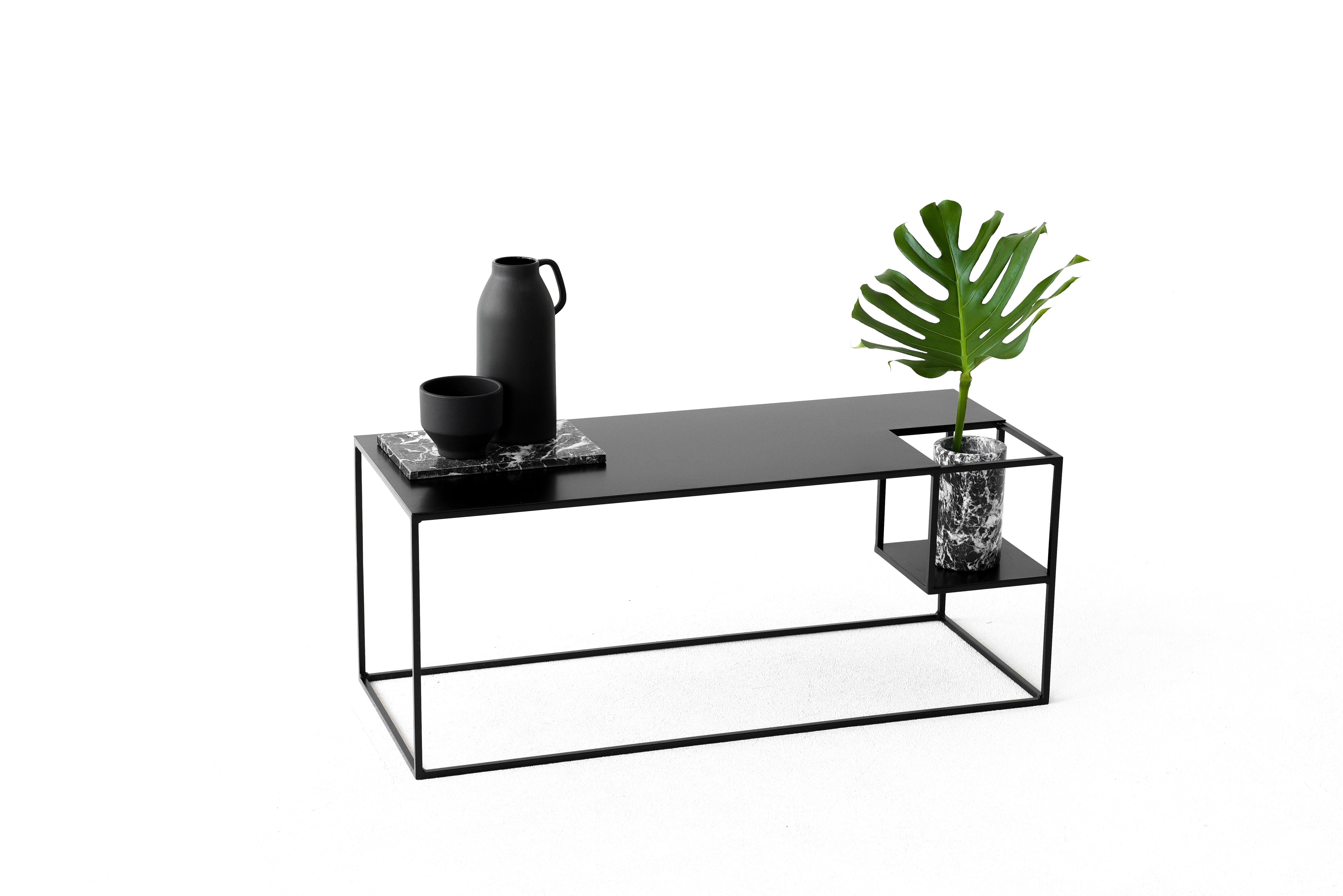 Object 007 Console Table by NG Design
Dimensions: D100 x W40 x H40 cm
Materials: Powder coated steel.

Also Available: All of objects available in different materials and colors on demand.

Your beloved plant has just found the perfect place