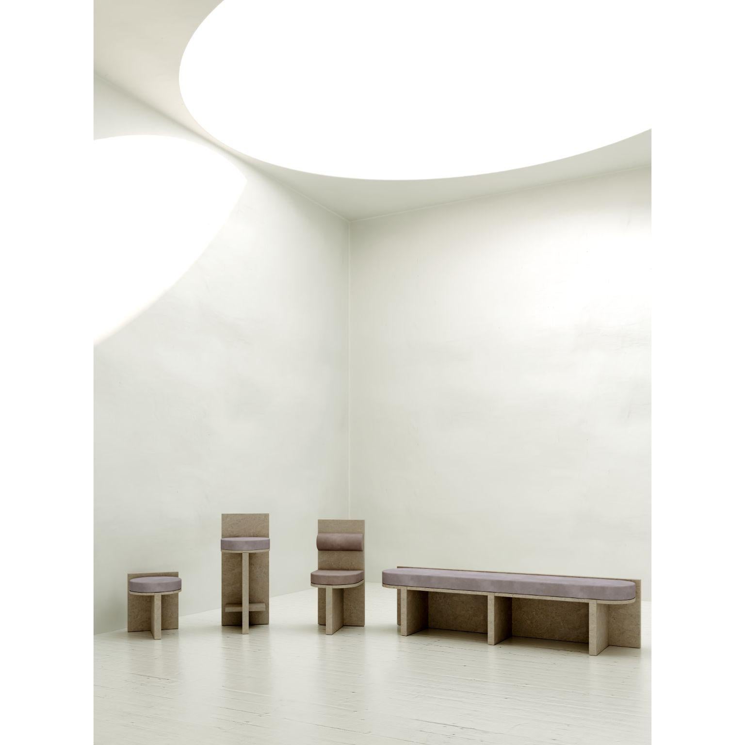 French Object 01 Violet Seating by Volta For Sale