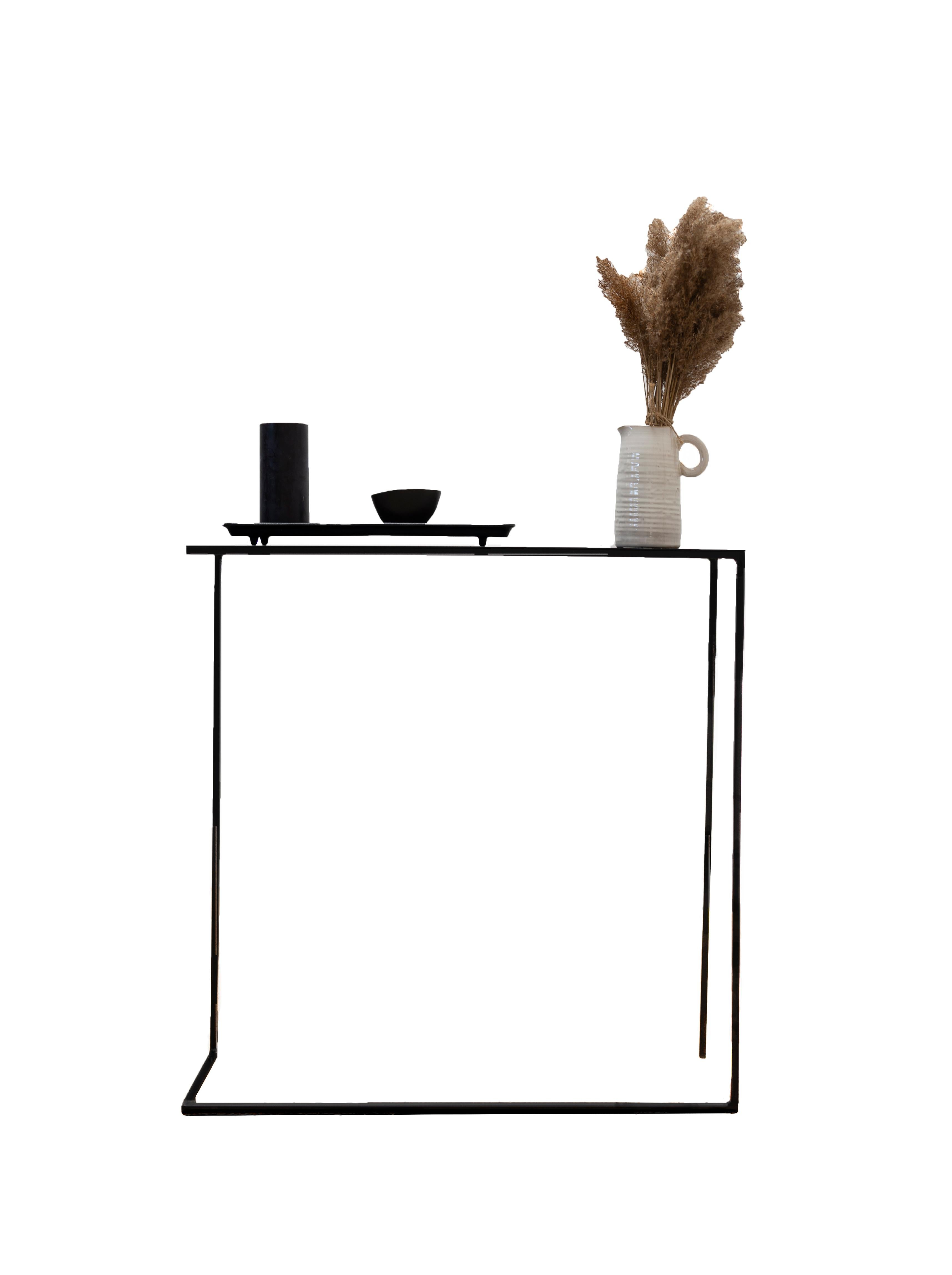 Object 015 Console Table by NG Design
Dimensions: D75 x W20 x H75 cm
Materials: Powder coated steel.

Also Available: All of objects available in different materials and colors on demand

Choose simplicity and a light line, the 