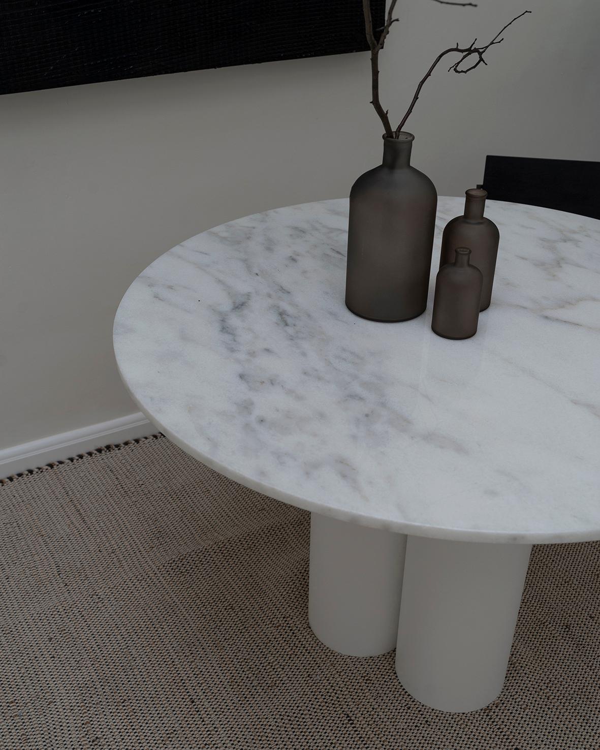 Contemporary Object 035 Marble Round Table by NG Design For Sale