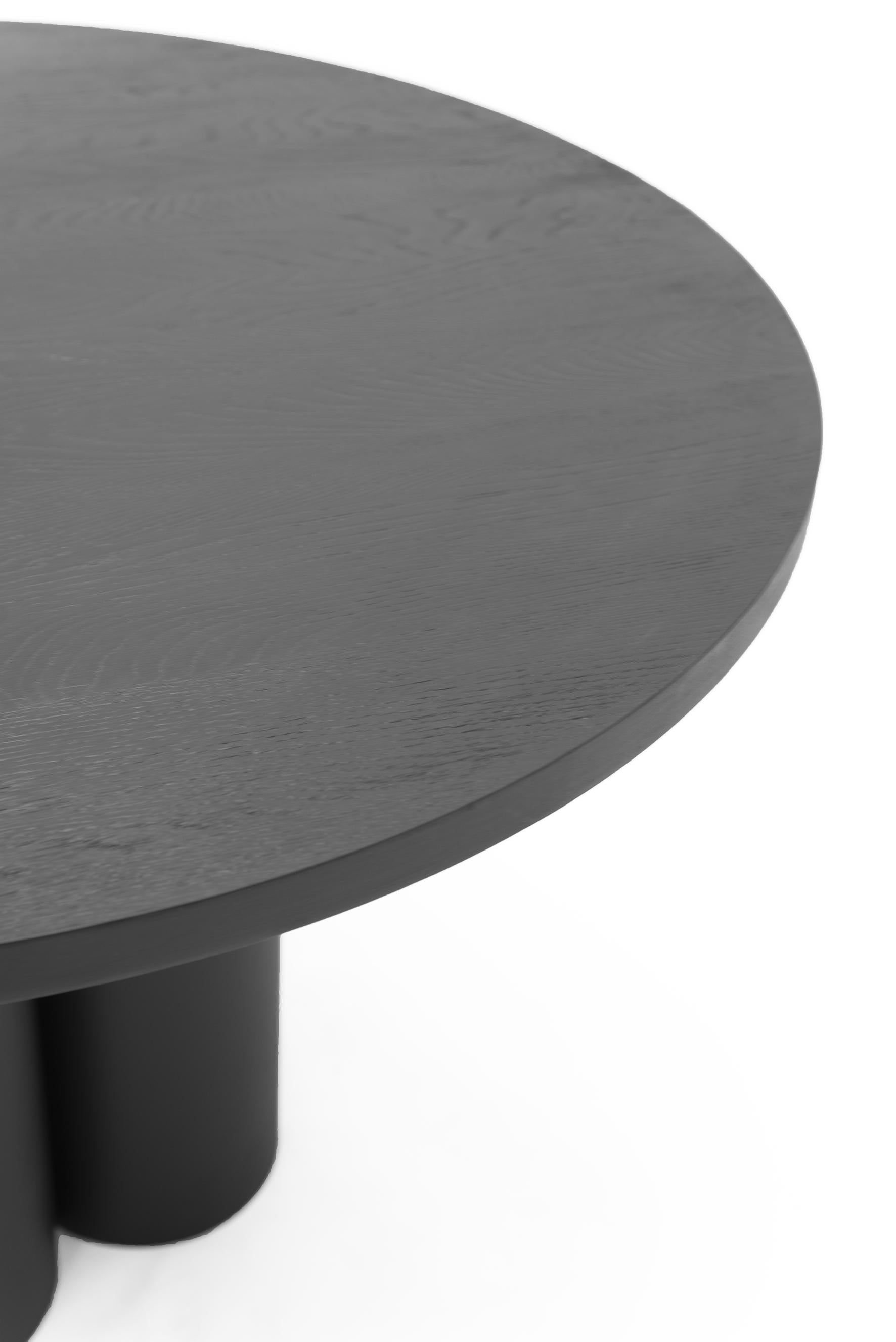 Postmoderne Objet de table ronde en chêne 035 par NG Design en vente