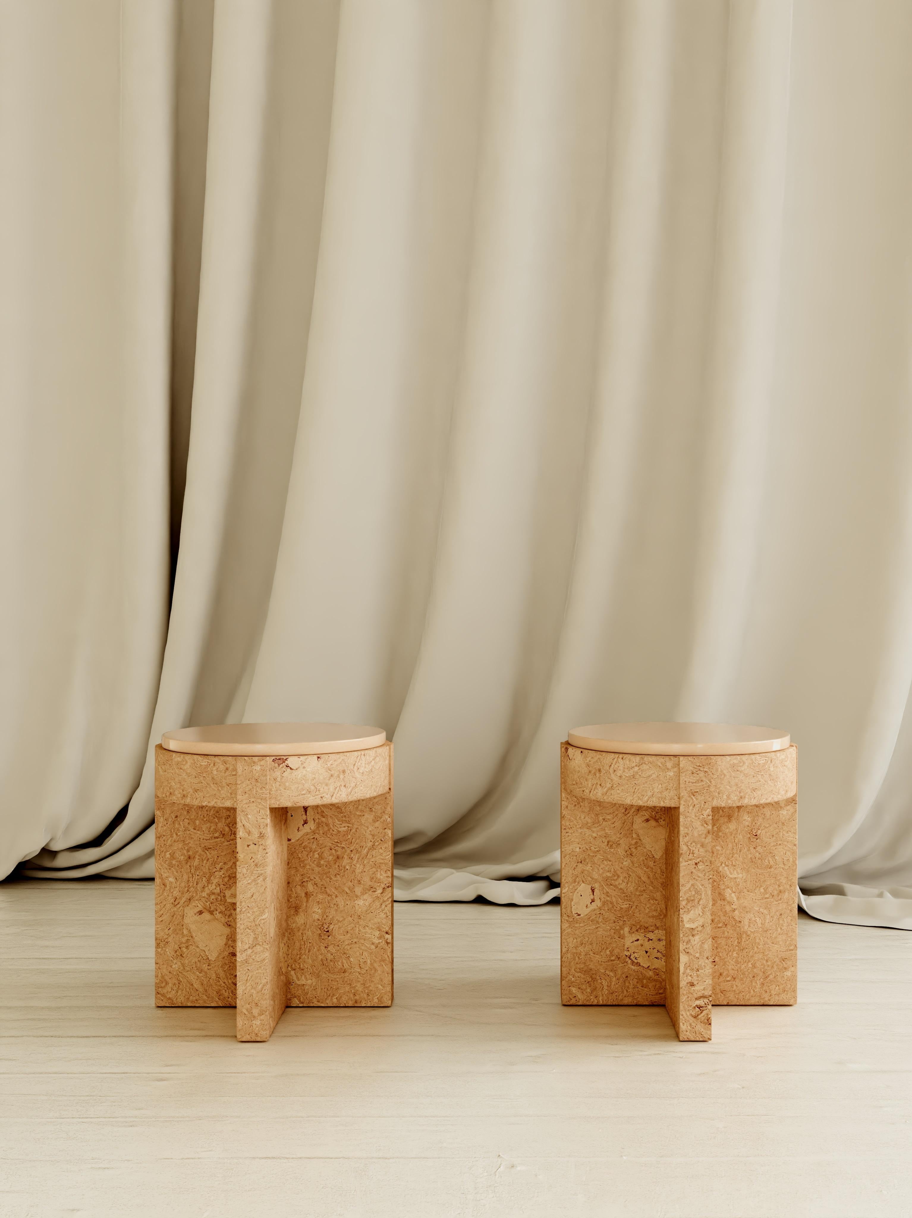Cork Object 05 Beige Seating by Volta For Sale