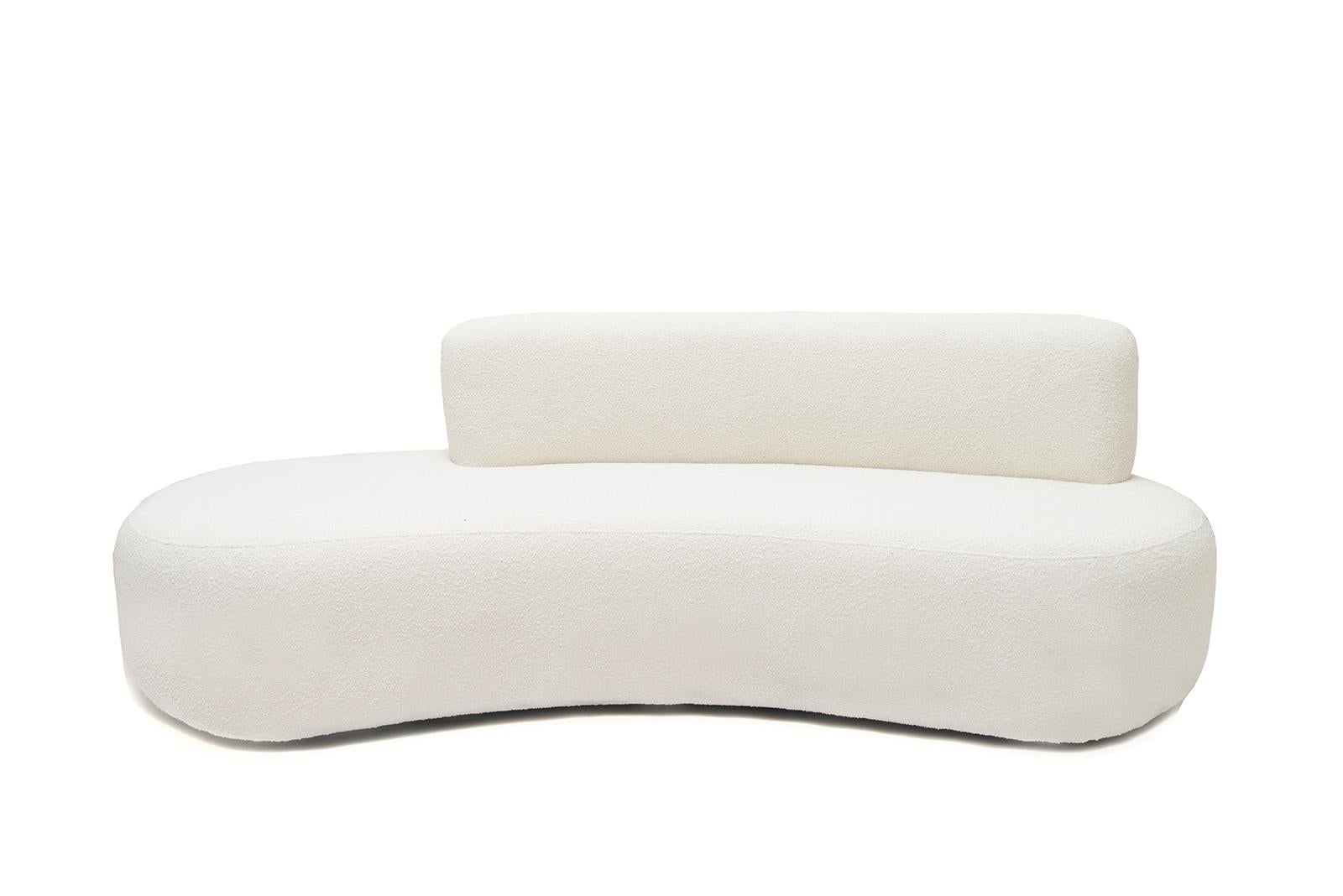 Object 050 sofa by NG Design
Dimensions: D230 x W106 x H78 cm
Materials: Boucle upholstery

Also Available: All of objects available in different materials and colors on demand.

Object050 is the embodiment of everything you expect from your