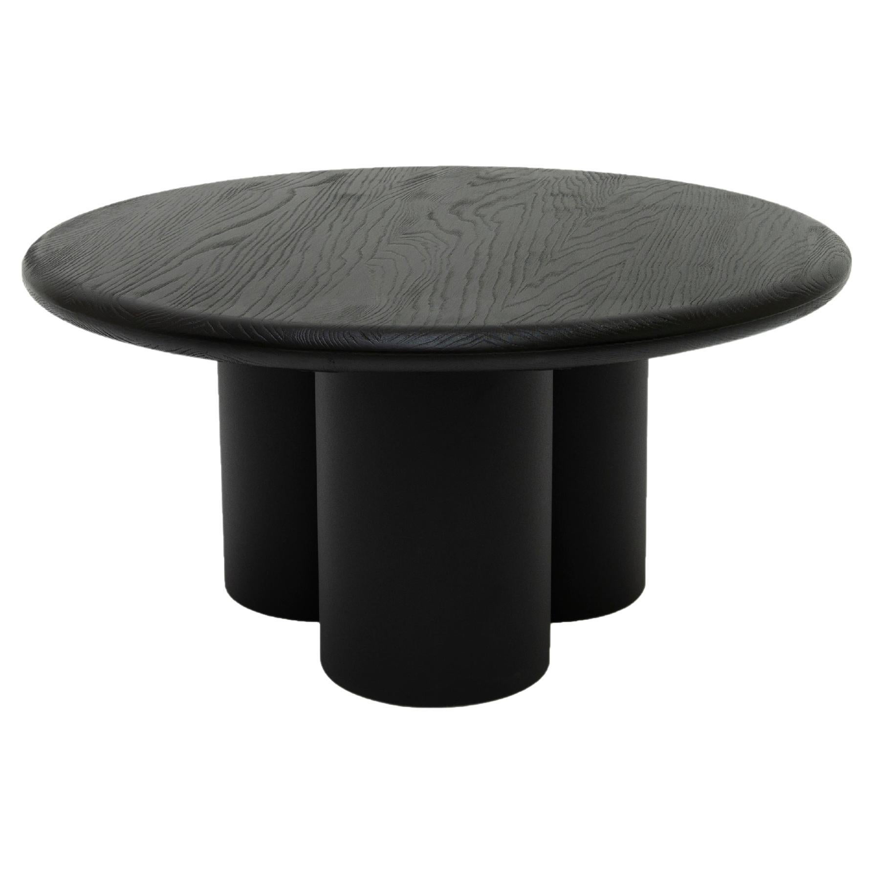 Object 059 Oak Black 80 Coffee Table by NG Design For Sale at 1stDibs