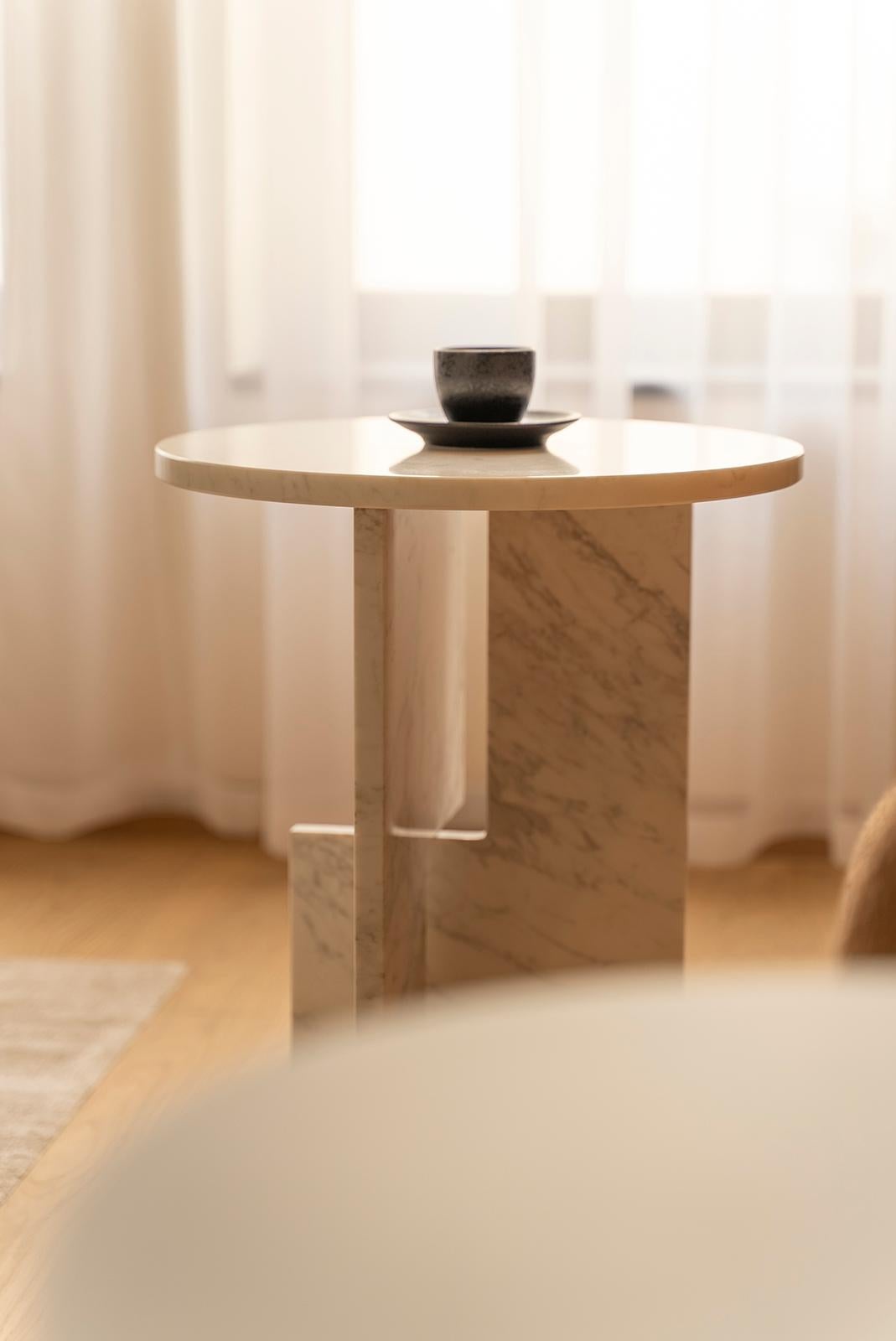 Marble Object 065 Side Table by NG Design For Sale