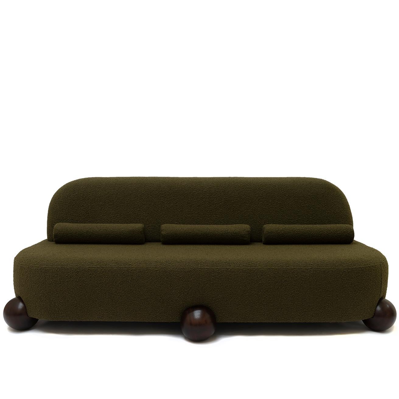 Object 075 Sofa by NG Design
Dimensions: W 228 x D 107 x H 78 cm
Materials: Bouclé Fabric, Oak

Also Available: All of objects available in different materials and colors on demand.

The Object 075 Sofa is an elegant eccentricity in your dream