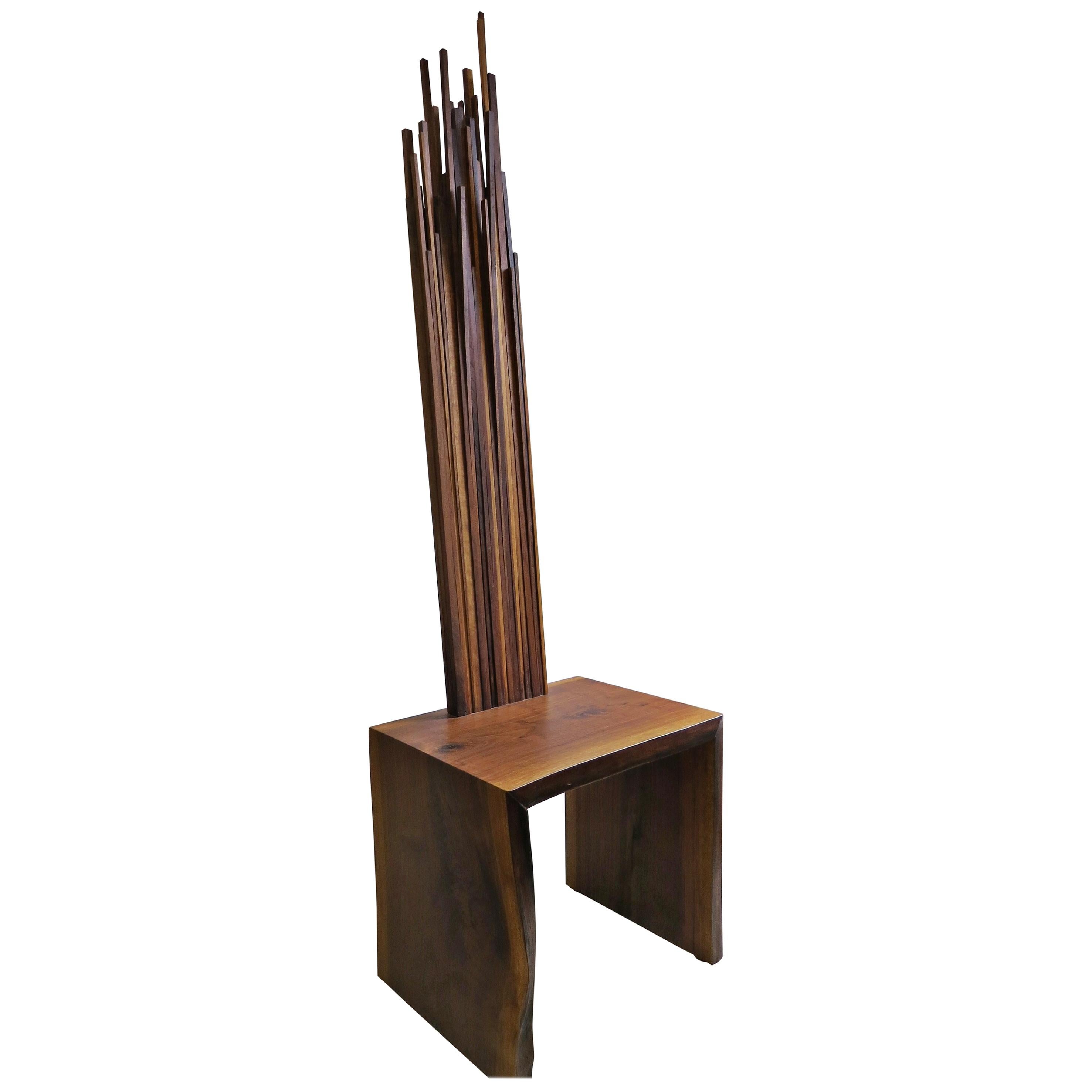 Chaise d'objet, Table d'Appoint, Noyer, Naturel en vente