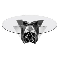 Object #MT-F2-S Mirror Polished Stainless Steel Table by Zhoujie Zhang