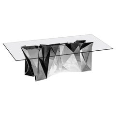 Object #MT-S1-S Mirror Polished Stainless Steel Table by Zhoujie Zhang