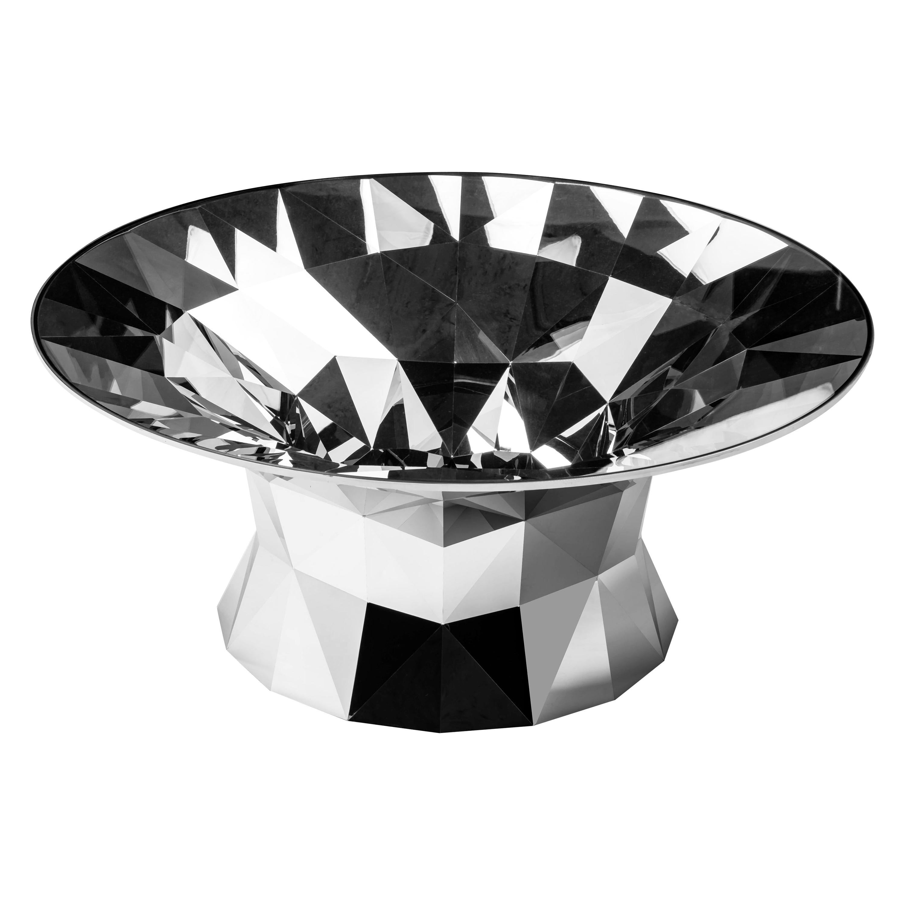 Object #MT-T2-S-L Mirror Polished Stainless Steel Table by Zhoujie Zhang For Sale