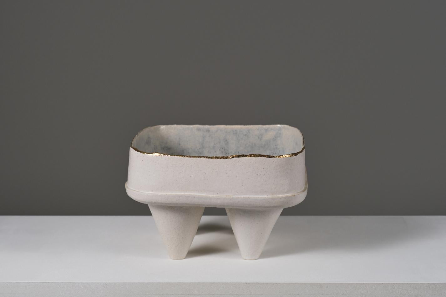 Spanish Objecte #3 by Rosa Cortiella, Grogged Clay Fruit Bowl For Sale