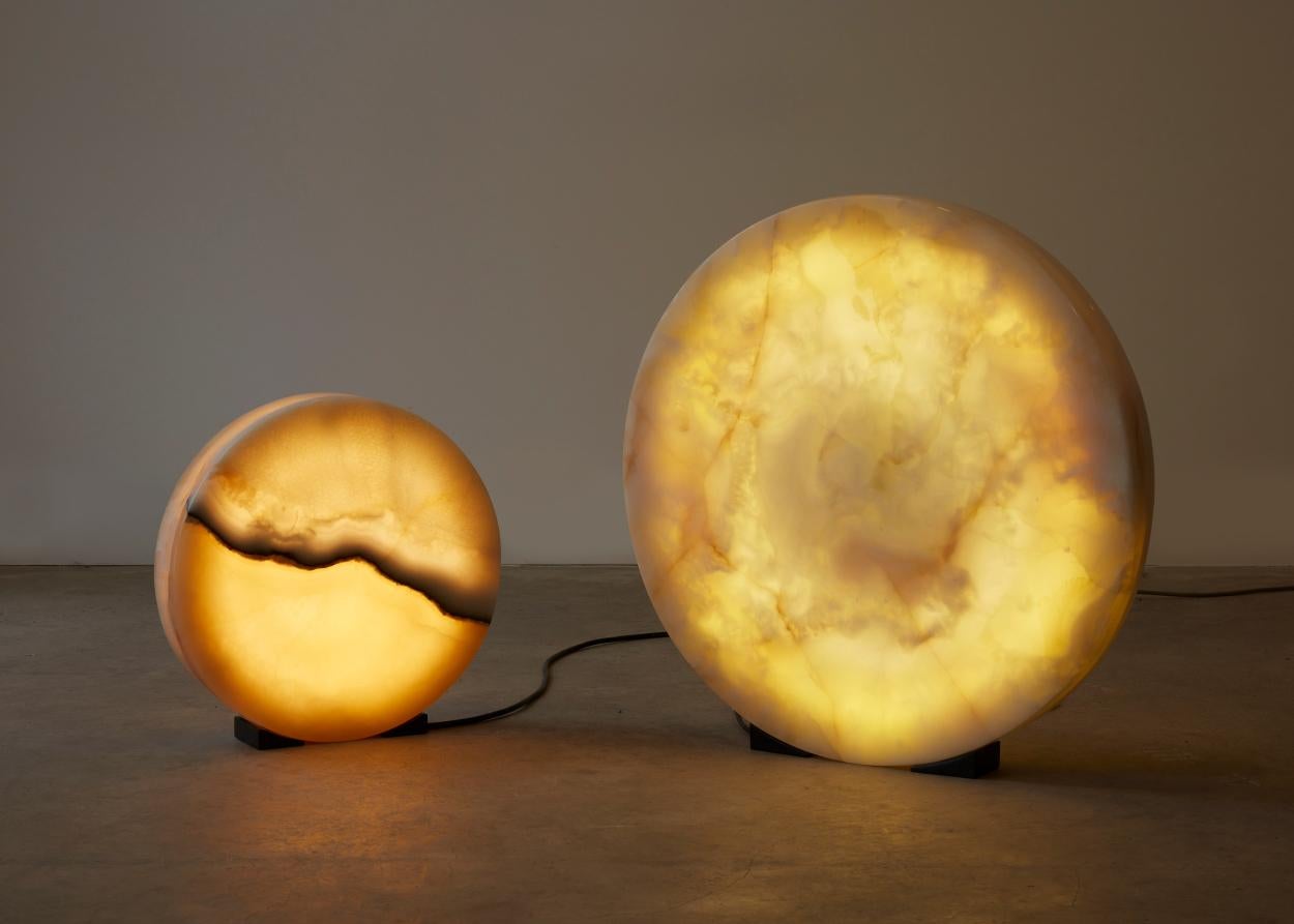 Hand-Carved Objects of Light N°1 Lamp by Estudio Rafael Freyre