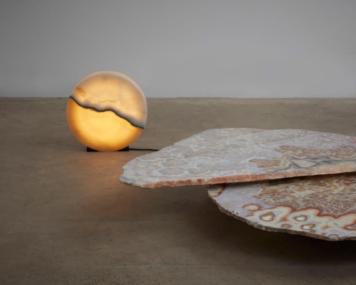 Hand-Carved Objects of Light N°1 Table Lamp by Estudio Rafael Freyre For Sale