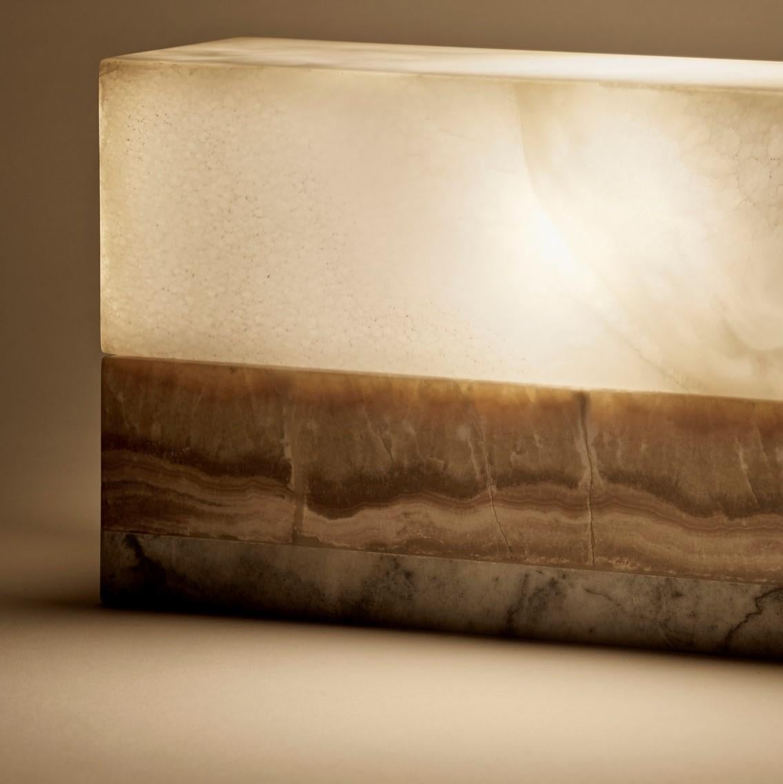 Hand-Carved Objects of Light N°4 Lamp by Estudio Rafael Freyre