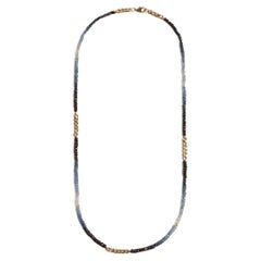 Objet-a, Beaded Necklace, Blue Ombre Sapphires and 18k Yellow Gold