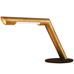 Oblique Desk Light in Brass