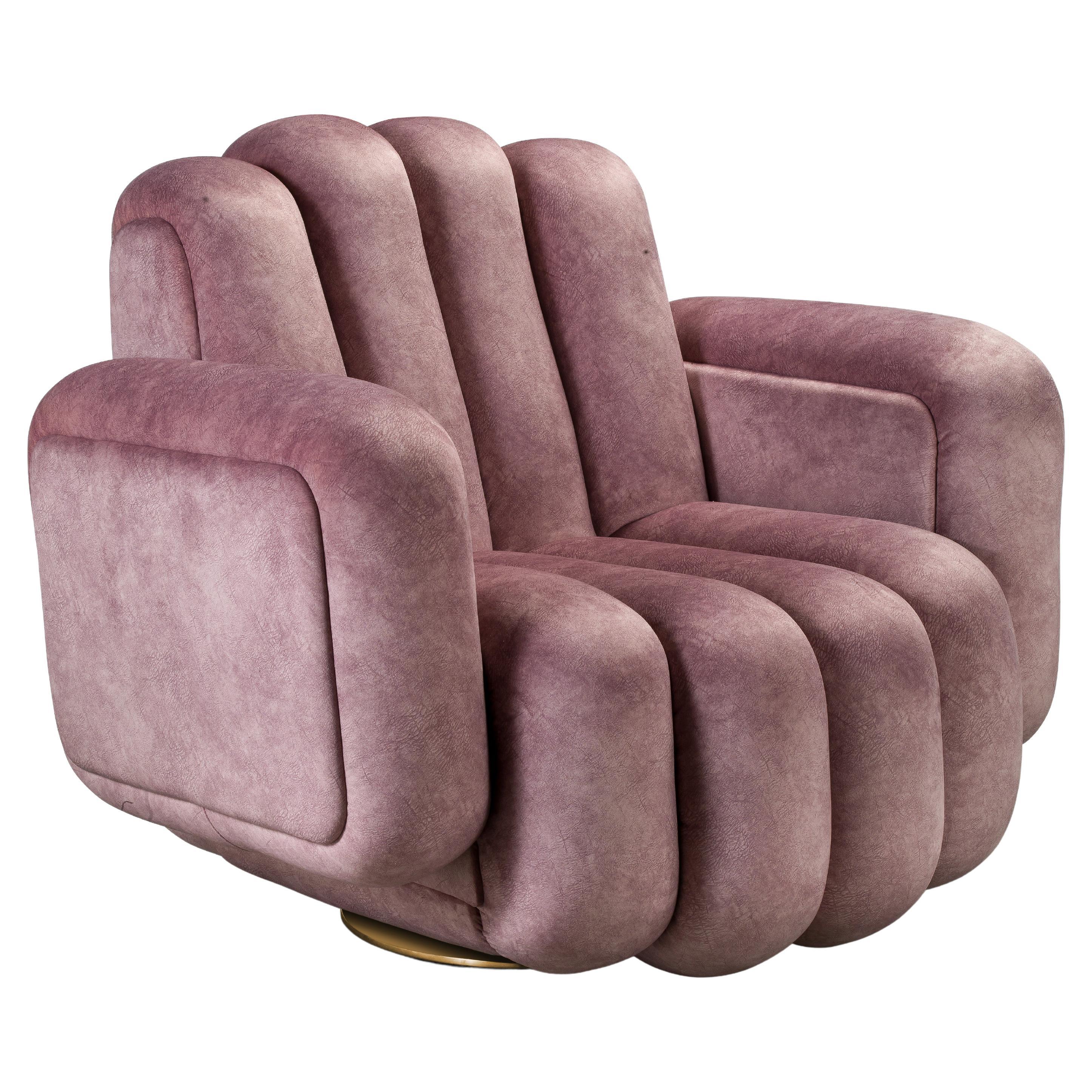 Oblomow, Modern Countered Armchair with Swivel System