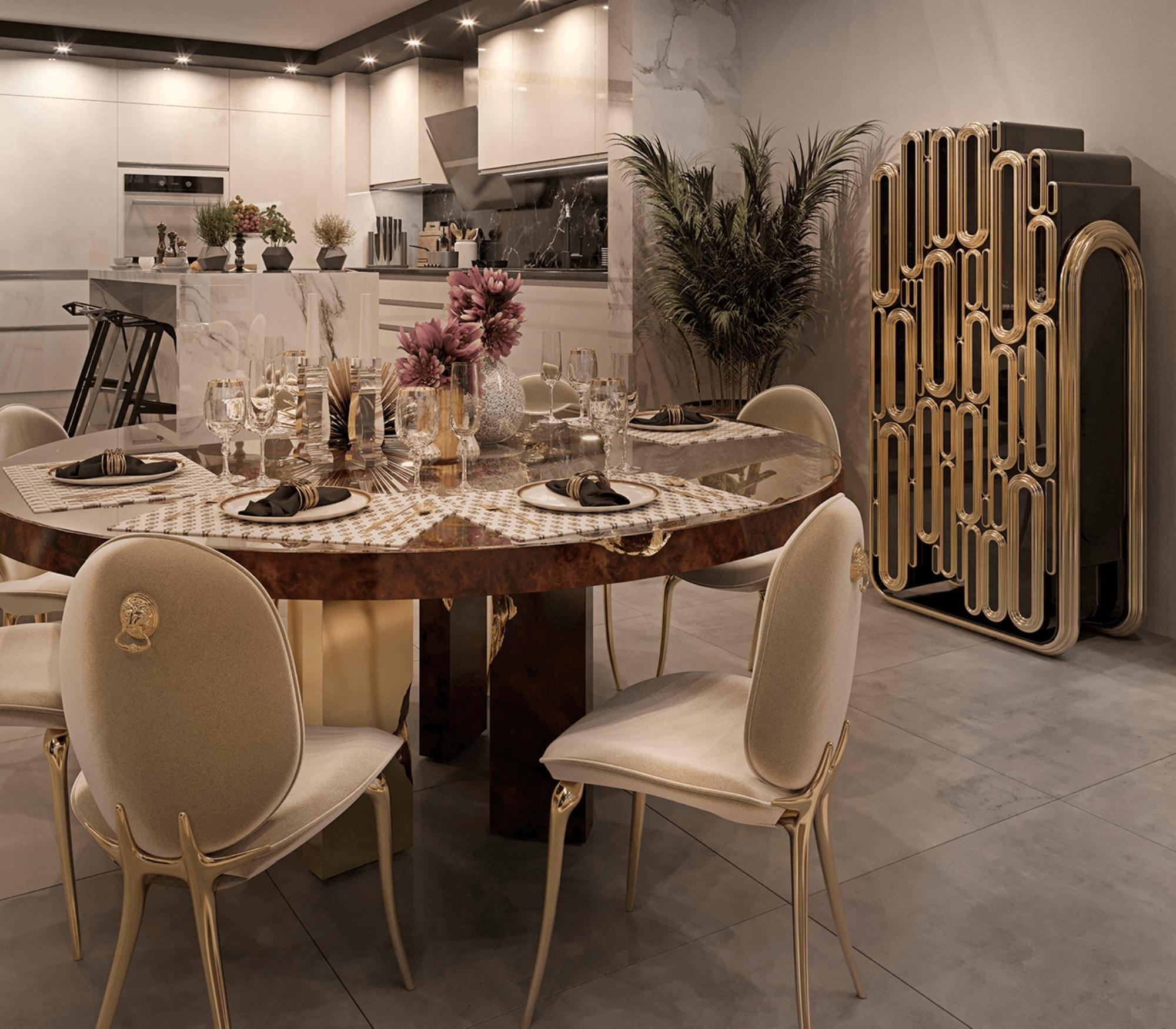 Langer Schrank – handgefertigt aus Holz und Blattgold – Boca do Lobo im Angebot 10