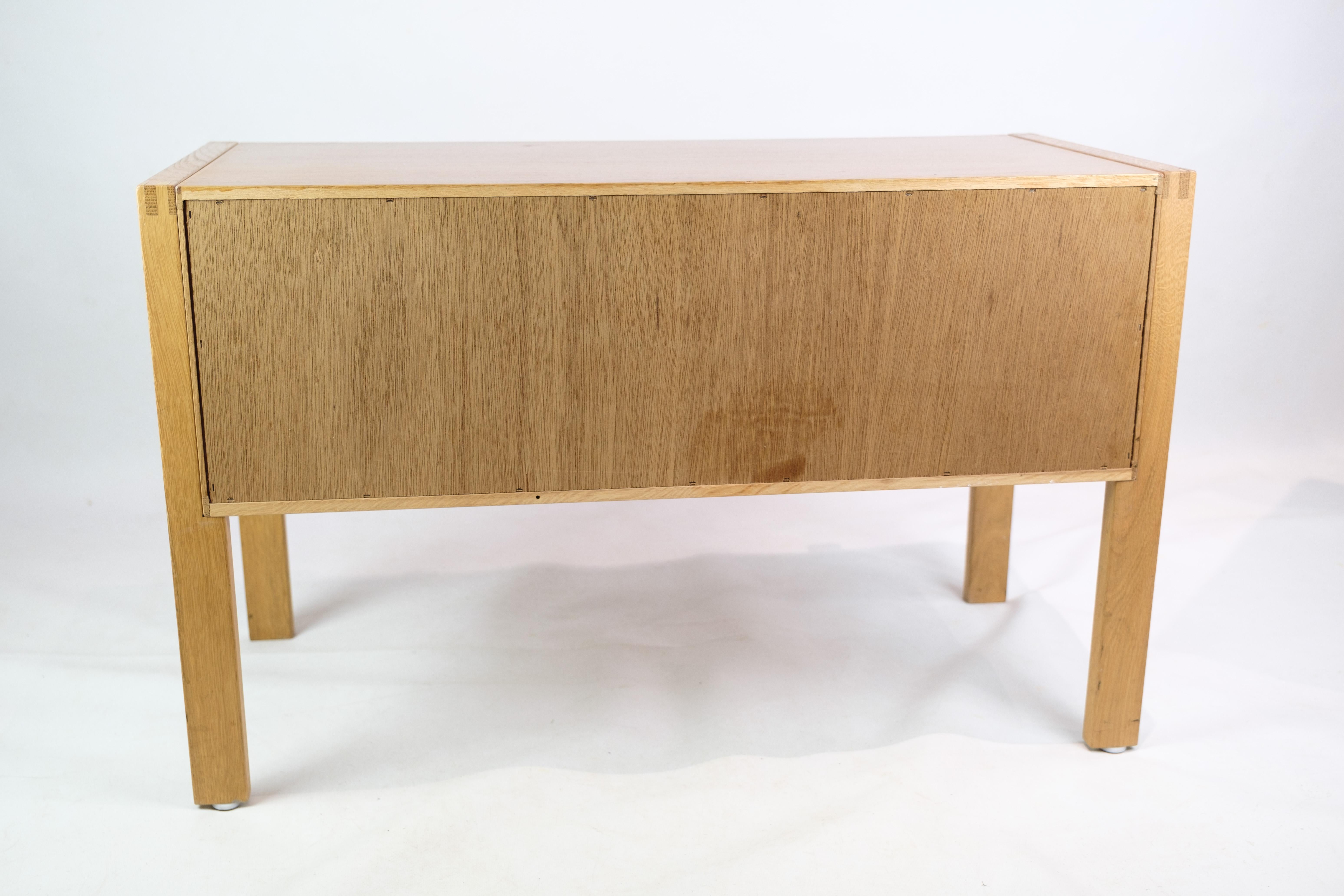 Oak Oblong chest of drawers, Danish furniture design, 1960