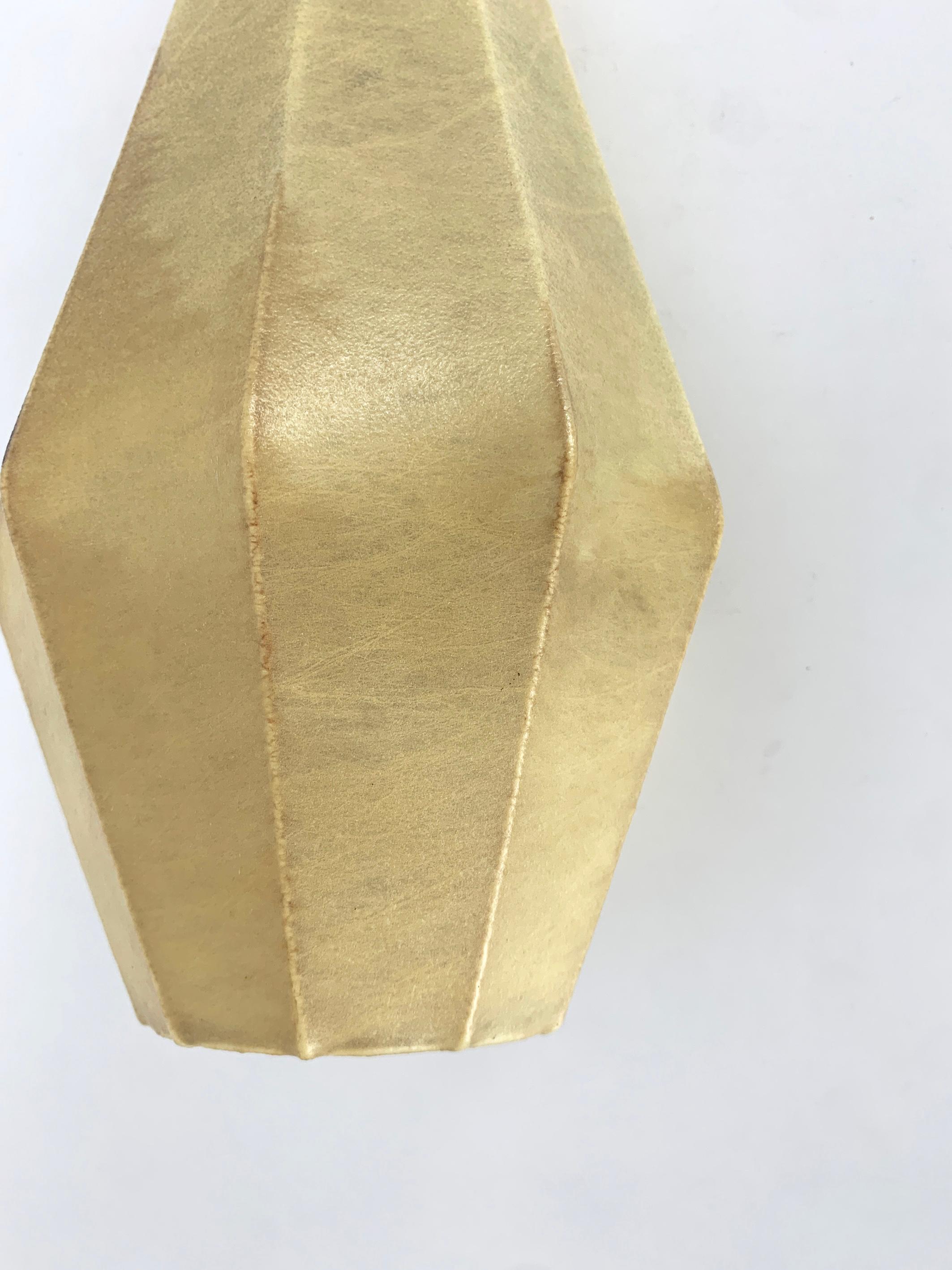 Oblong Cocoon Pendant light, Friedel Wauer for Goldkant Leuchten, 1960s For Sale 7