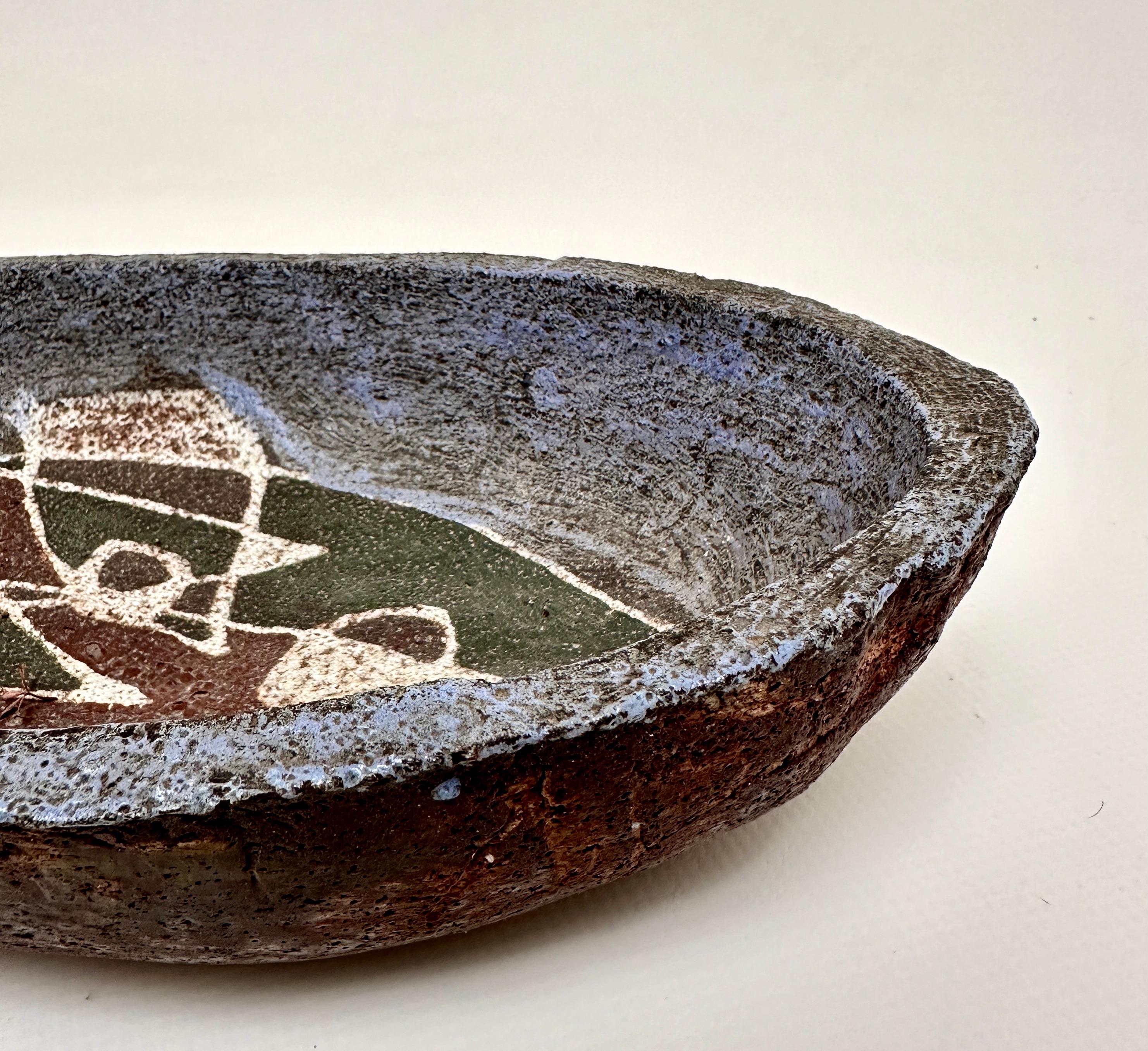 Mid-20th Century Oblong Dish, Accolay, France c. 1950 For Sale