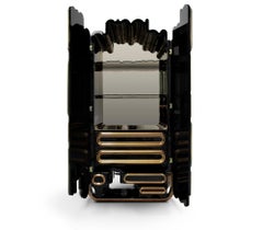 Oblong Gold Cabinet - Hand-Crafted Wood & Gold Leaf - Boca do Lobo