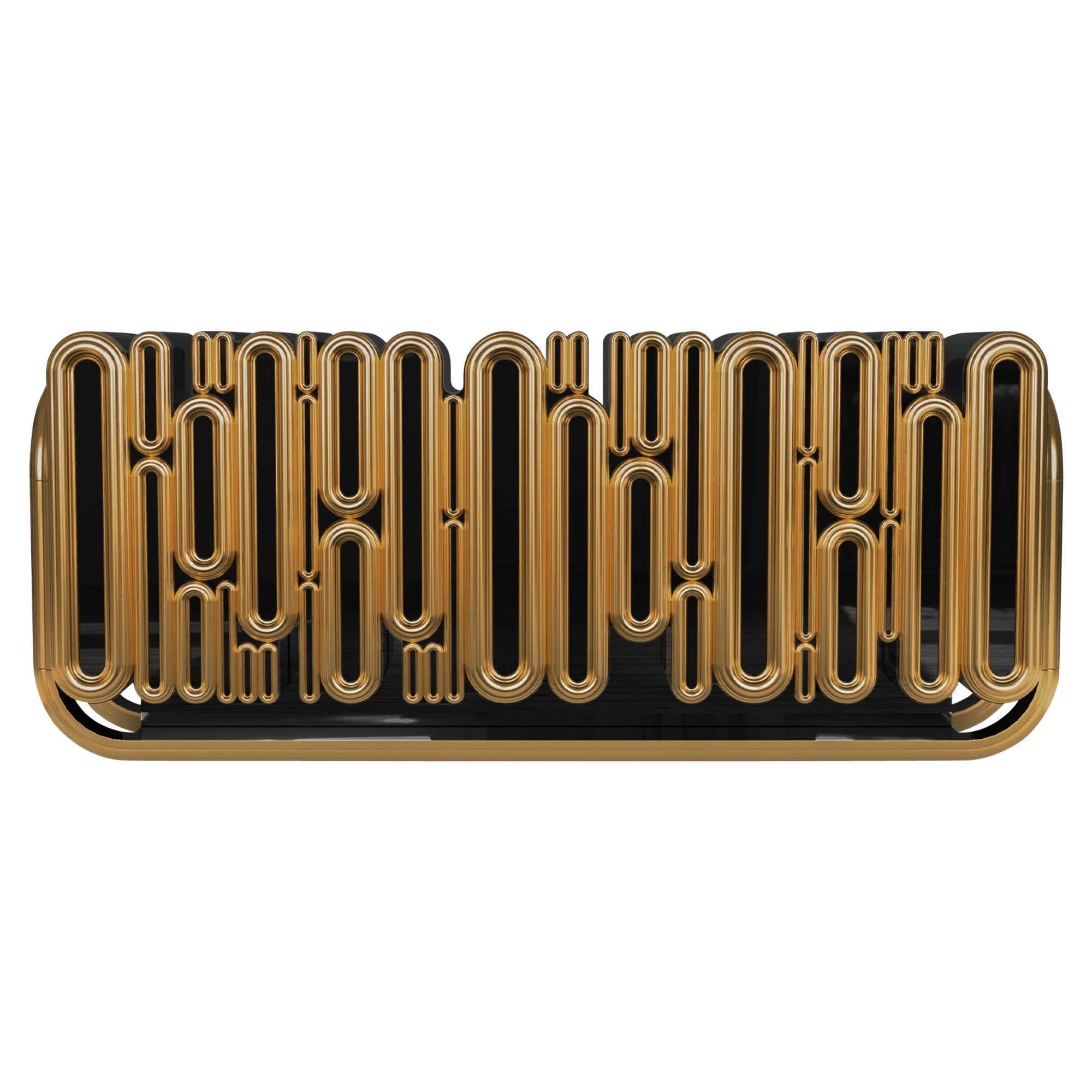 Credenza Oblong Gold - Legno e foglia d'oro lavorati a mano - Boca Do Lobo