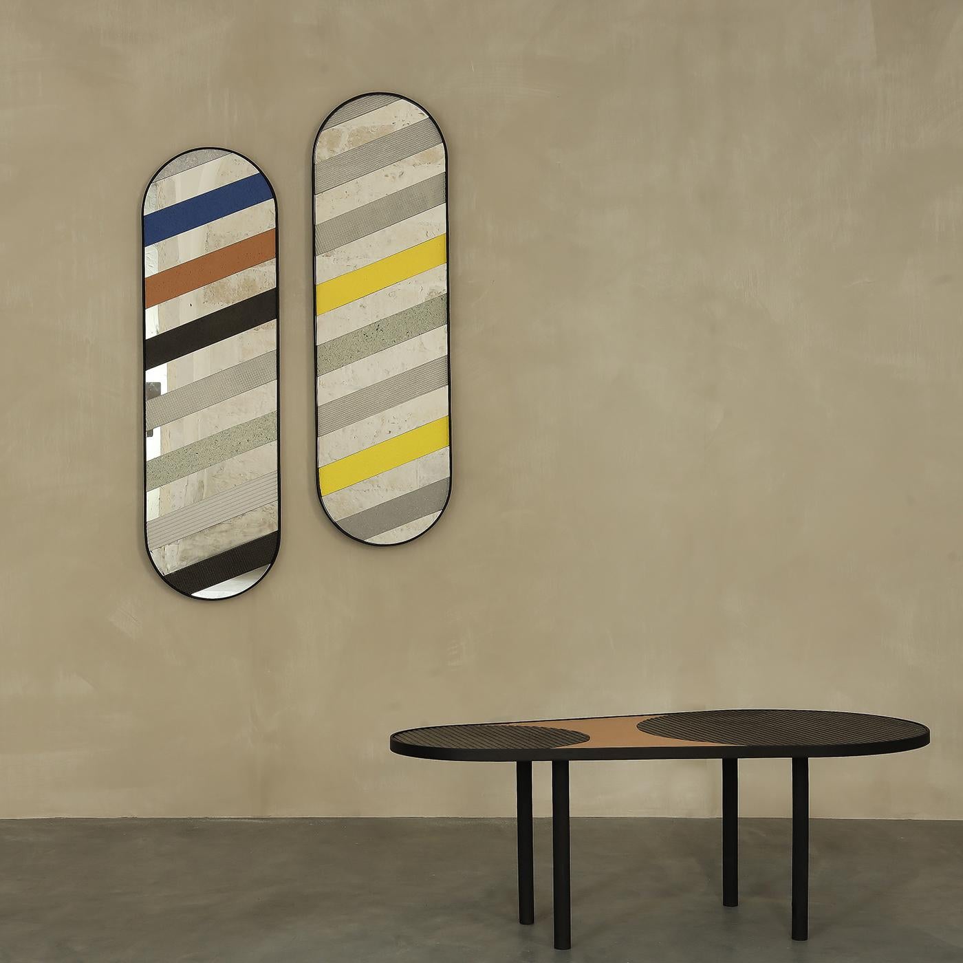 Oblong Multicolor Mirror In New Condition In Milan, IT