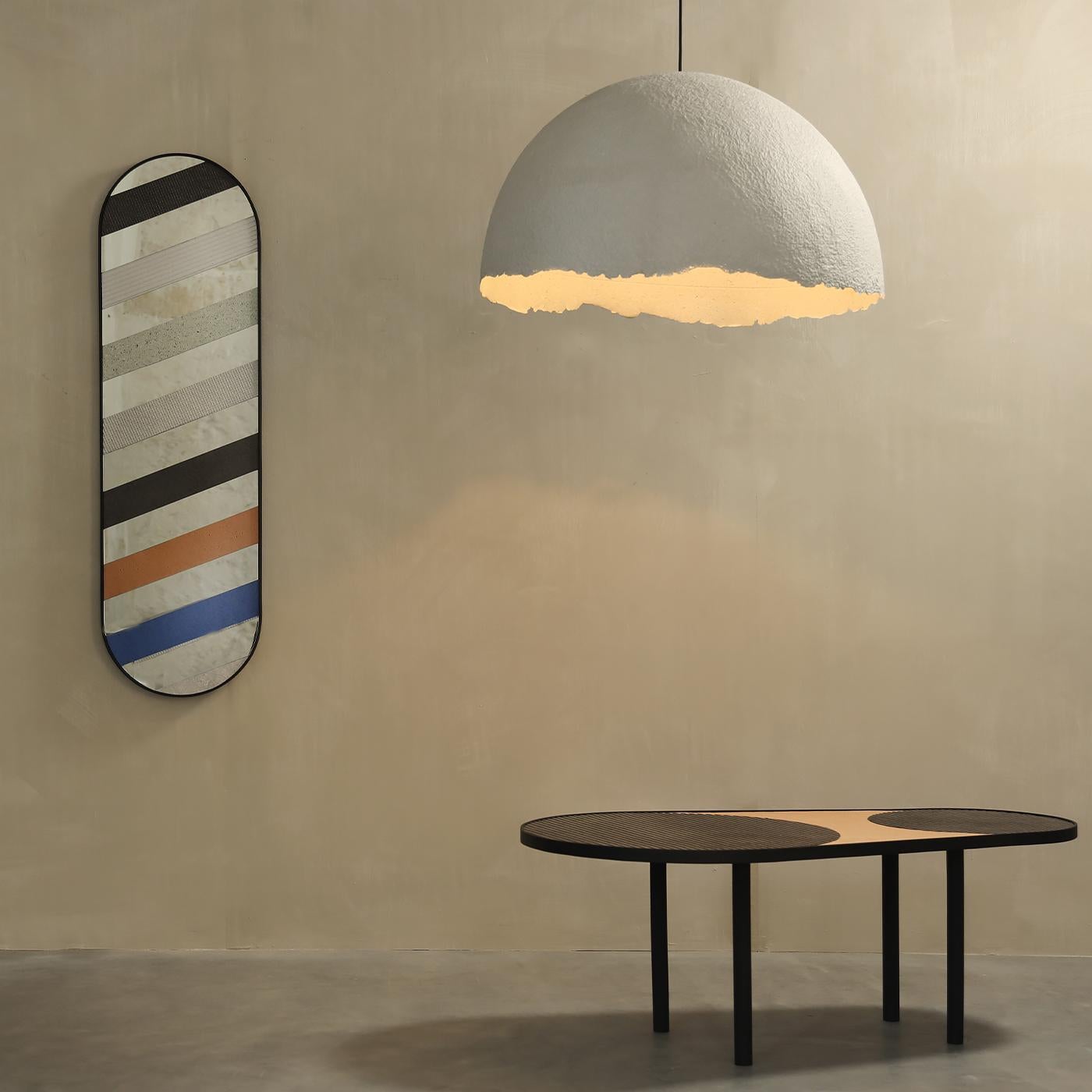 Contemporary Oblong Multicolor Mirror