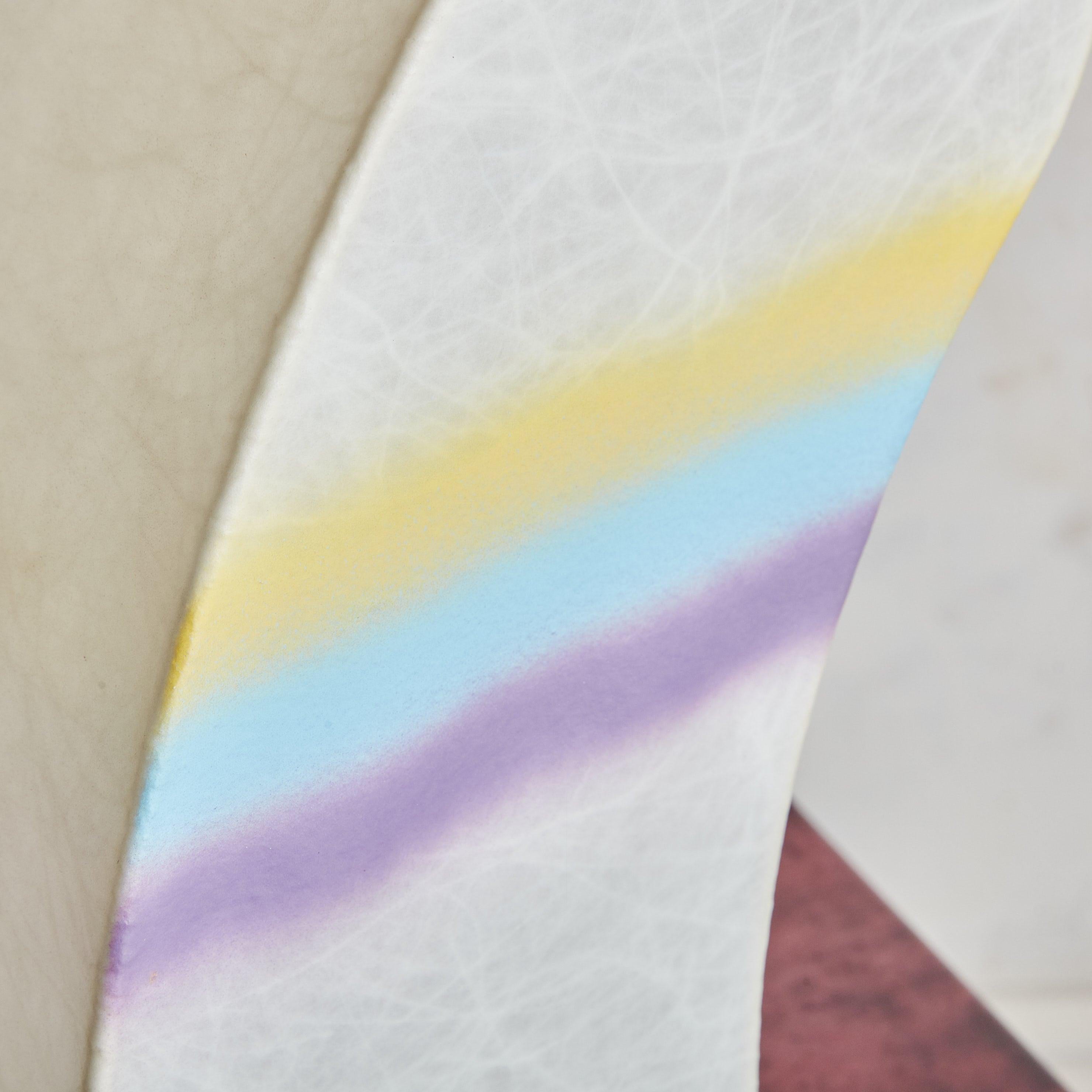 Lámpara de sobremesa Oblong Rainbow Cocoon de Cazal Crèation, Italia Años 70 en Excelente estado para la venta en Chicago, IL