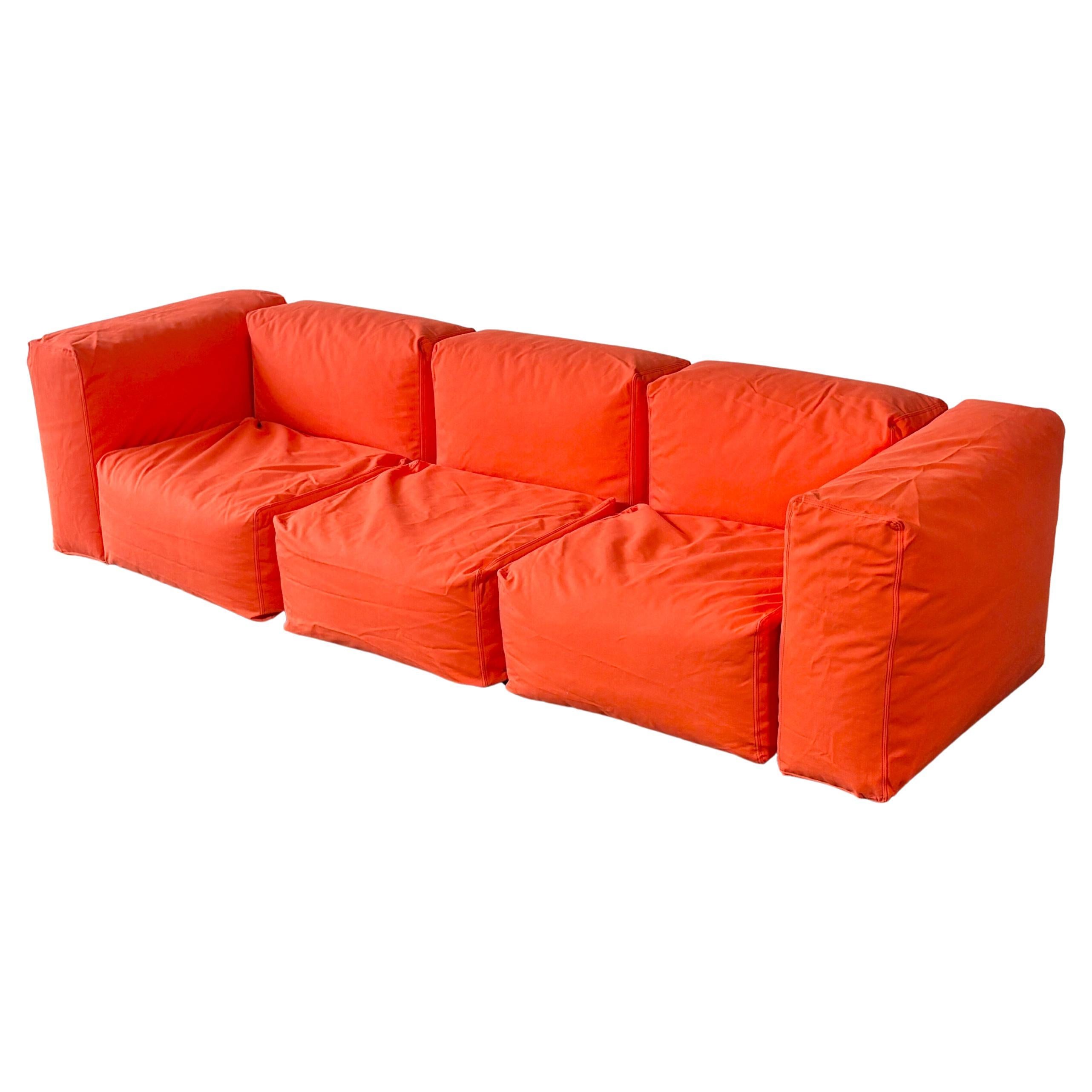 Divano componibile oblungo disegnato da Jasper Morrison per Cappellini in vendita