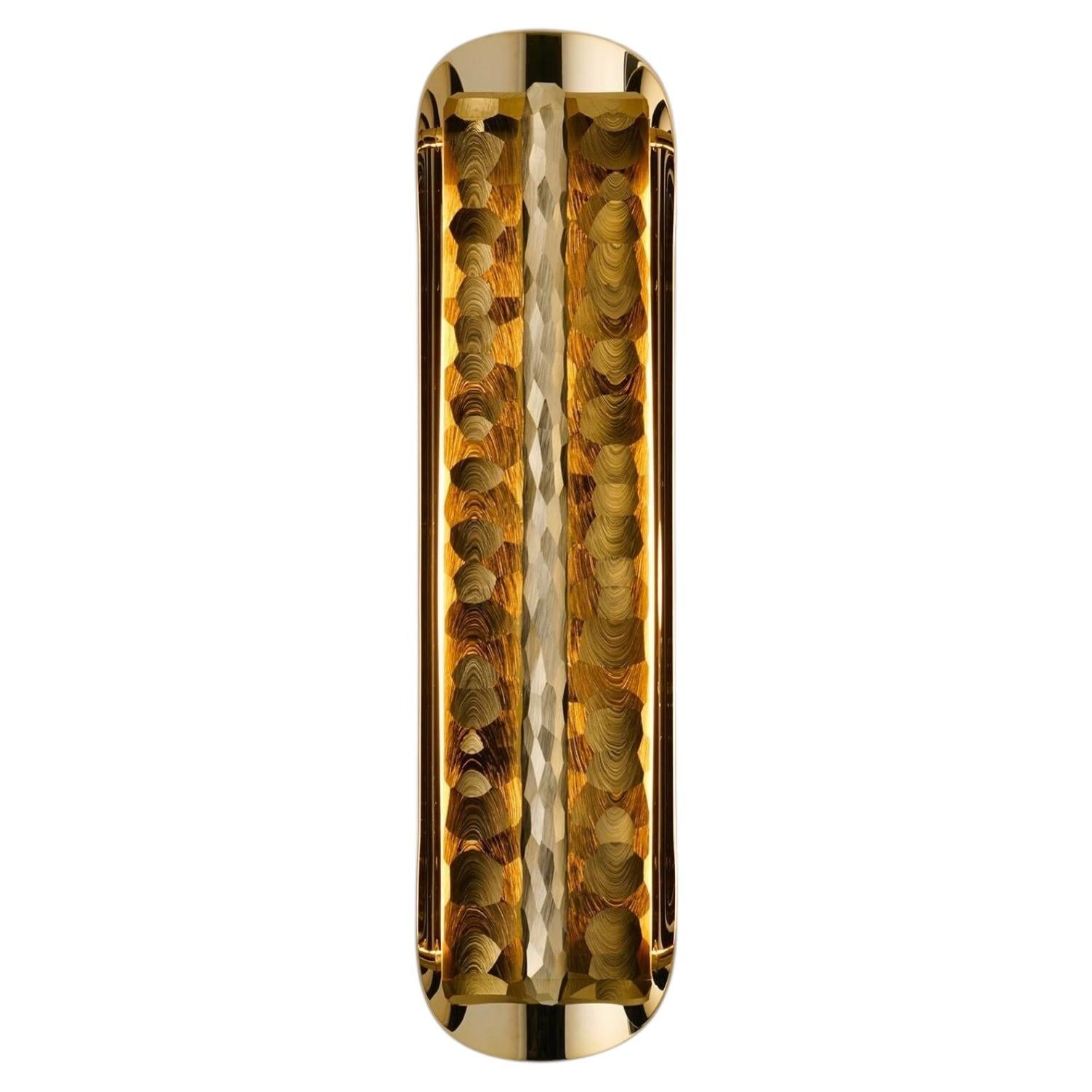 Oblong Silex Brut Wall Lamp by Jennifer Midoz For Sale