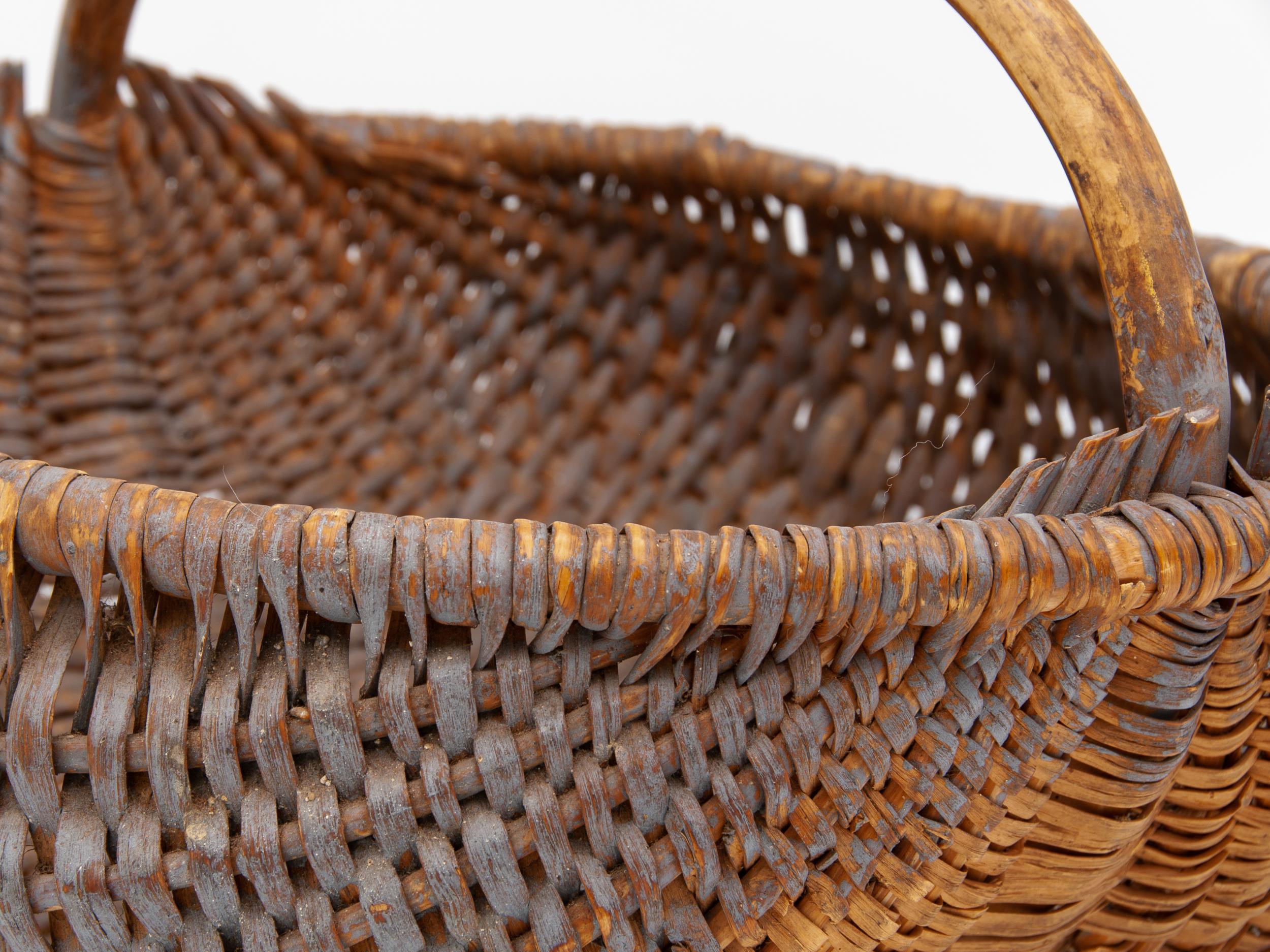 Shaker Oblong Wooden Basket For Sale
