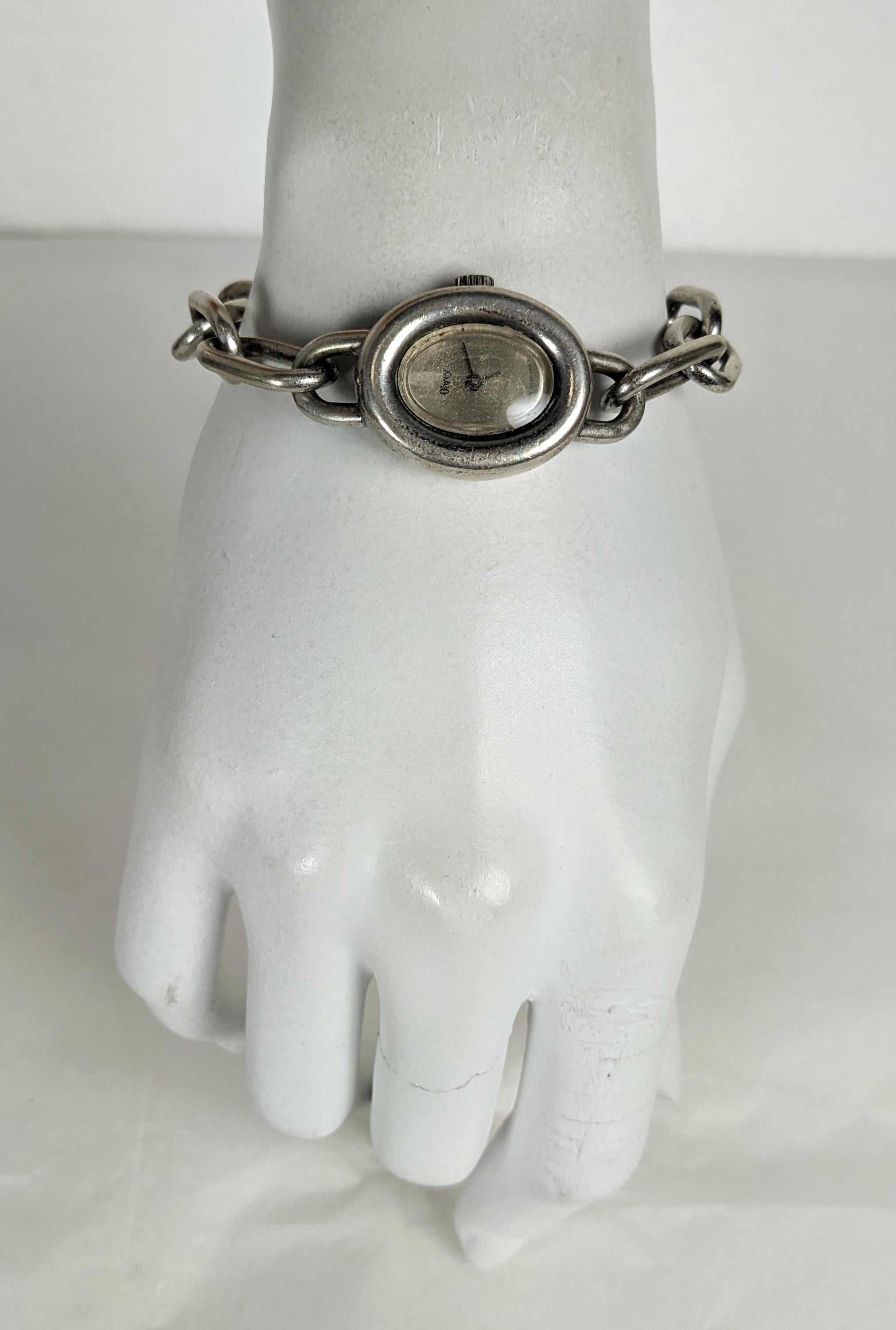Obrey, París Elegante pulsera reloj de plata en venta 5