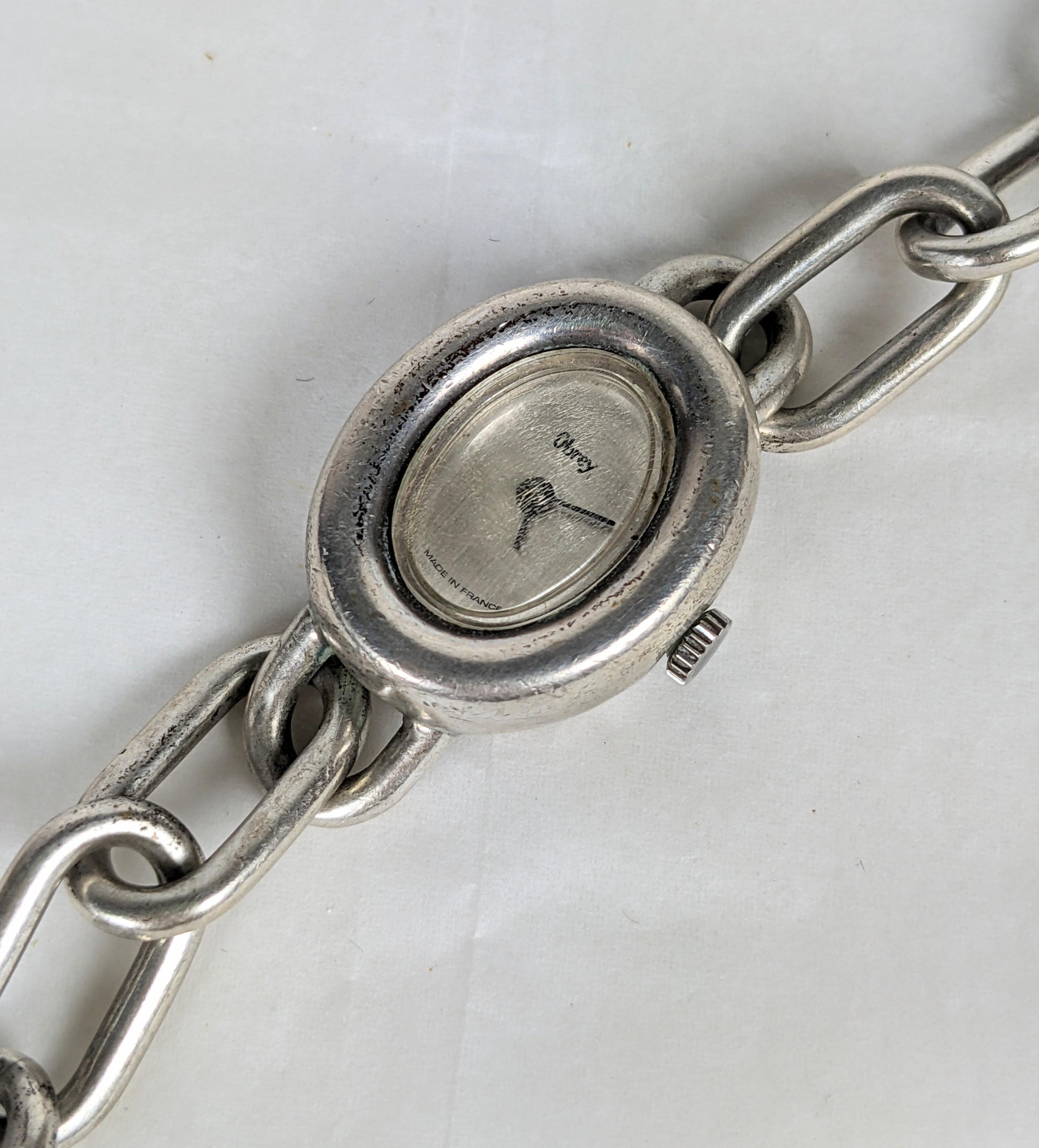 Obrey, París Elegante pulsera reloj de plata en Bueno estado para la venta en New York, NY