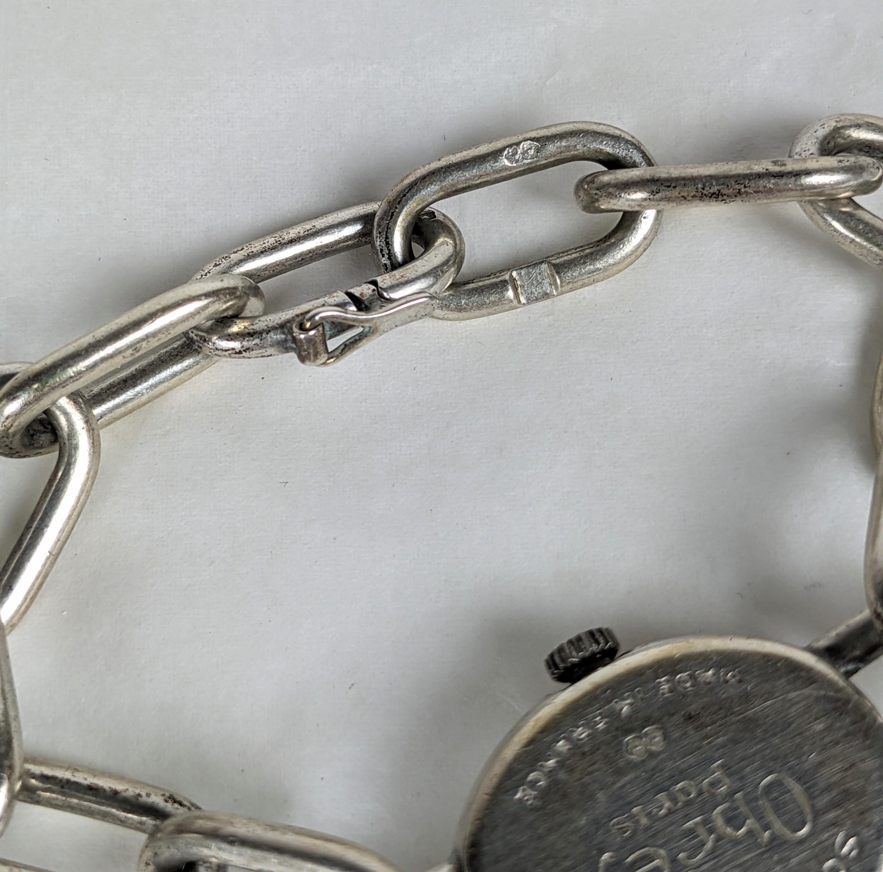Obrey, París Elegante pulsera reloj de plata en venta 4