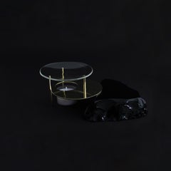 Obsidian Diffuser Lava, Obsidian Slab, Brass an Glass, Limited-Edition
