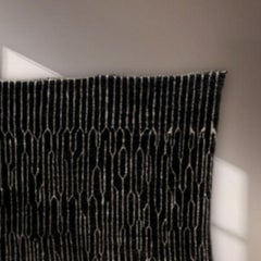 IN STOCK - Berber Wool Rug OBSIDIAN ECLIPSE Large Modern Handwoven Custom Design