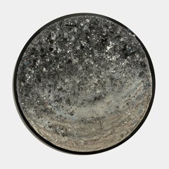 Obsidian III, Grey, Bronze & Clear Glass Wall Mounted Artwork by Wayne Charmer