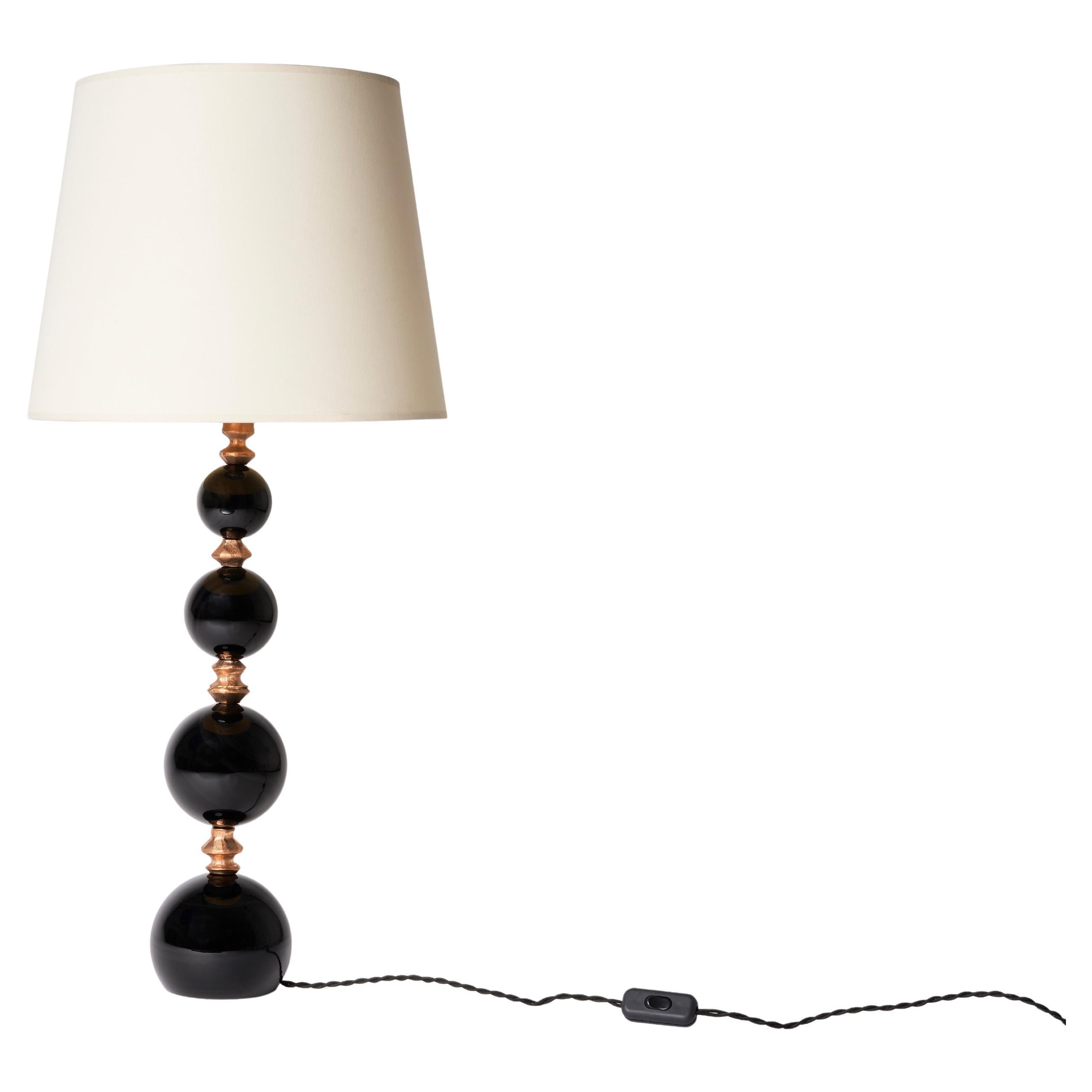 Obsidian Lamp by Romain Barré