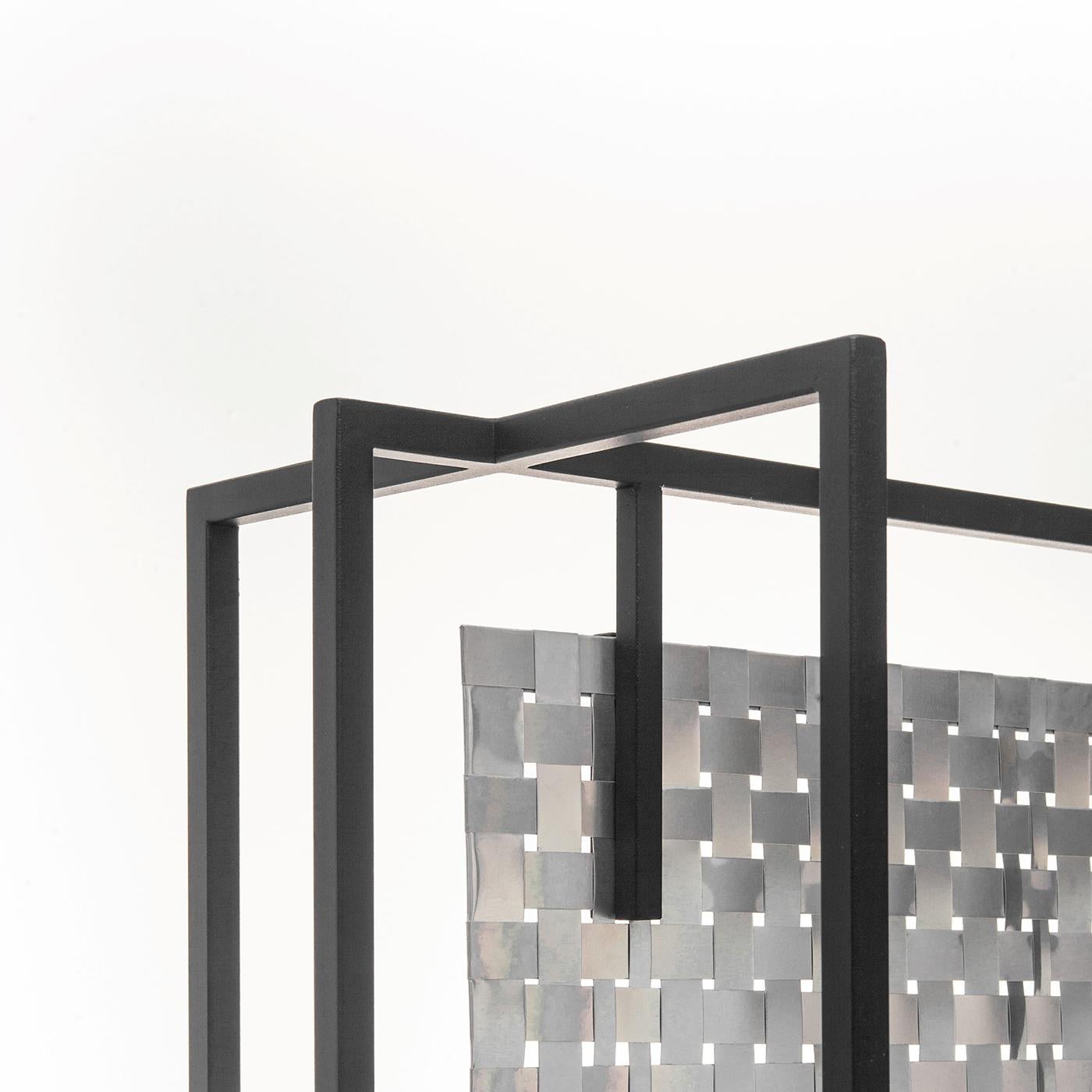 Dividing Panel aus schwarzem Obsidium (Italienisch) im Angebot