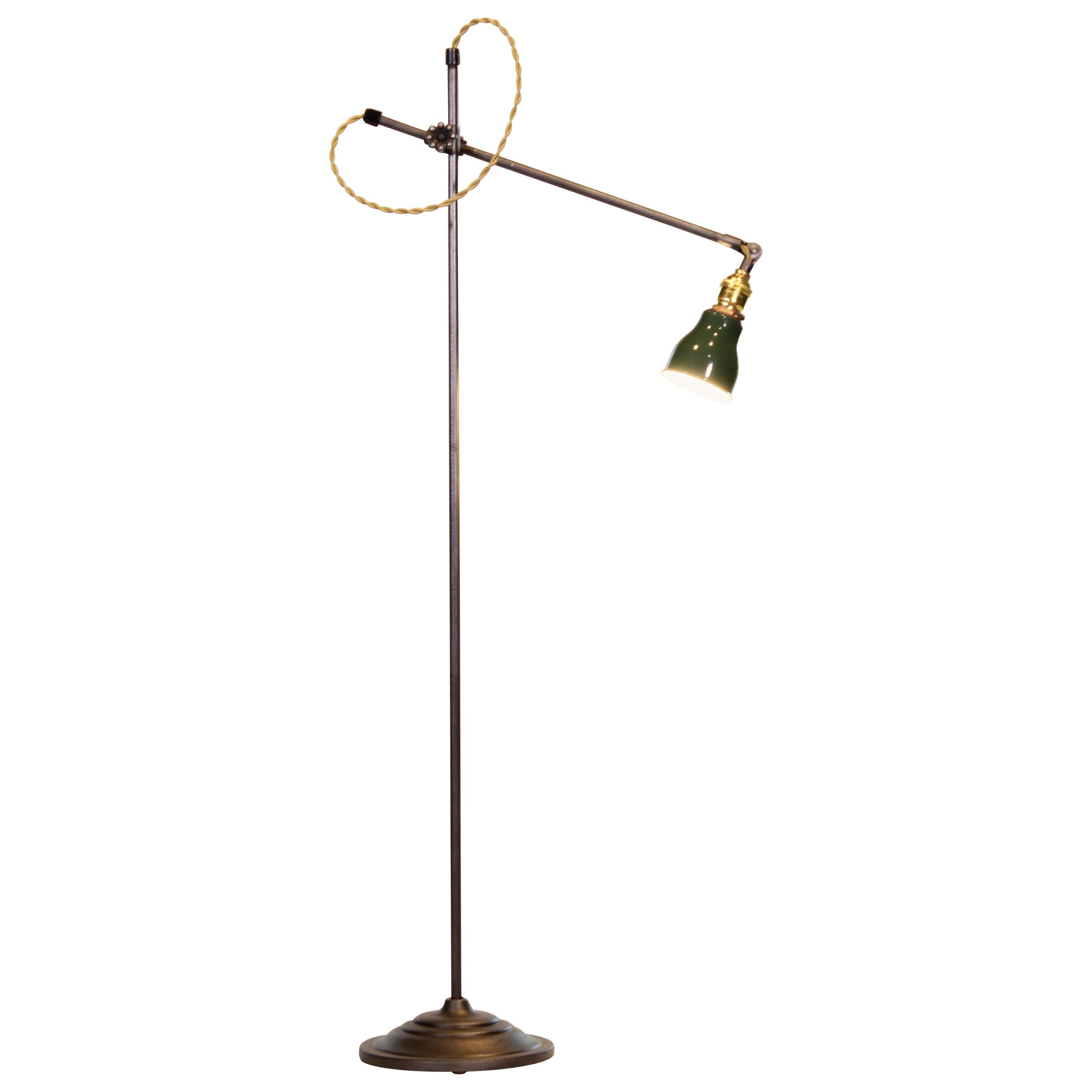 O.C. White Adjustable Floor Lamp