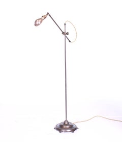 O.C. White Adjustable Floor Lamp with Claw Foot Base