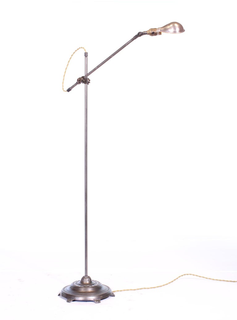 O C White Adjustable Floor Lamp With, Oc White Floor Lamp