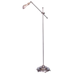 O.C. White Adjustable Floor Lamp with Claw Foot Base