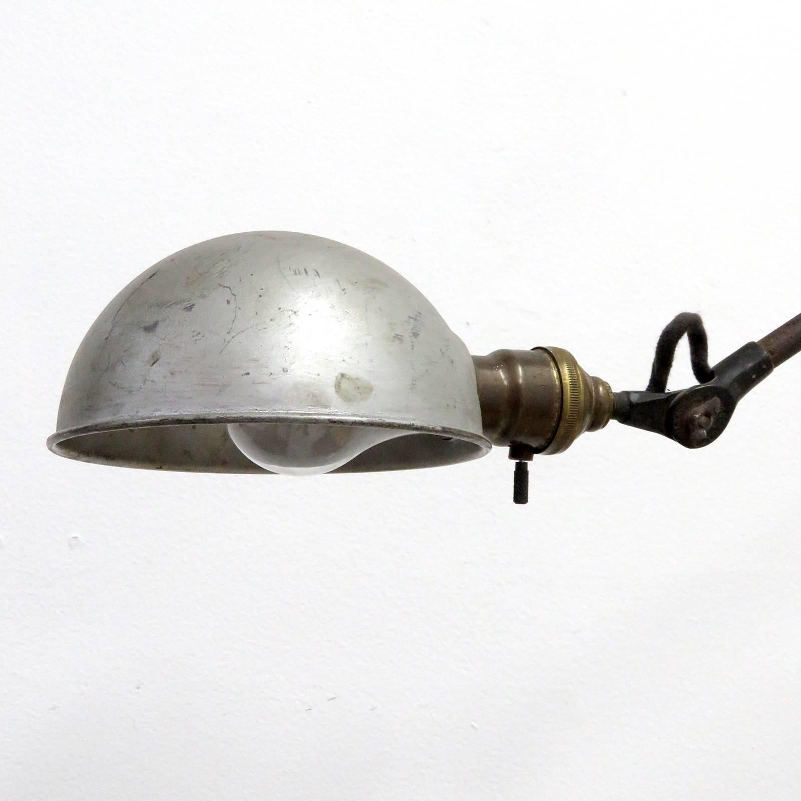 American O.C. White Industrial Task Lamp