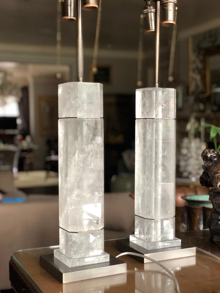 Occ Rocks OCC Rock Crystal Quartz Lamps by Phoenix For Sale at 1stDibs