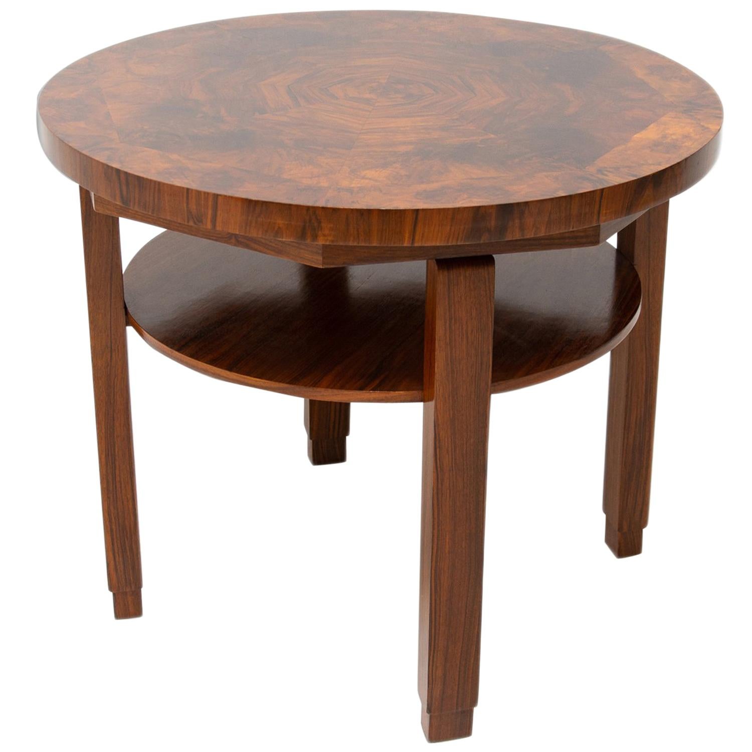 Occasional Coffee Table Art Deco, 1930s, Bohemia