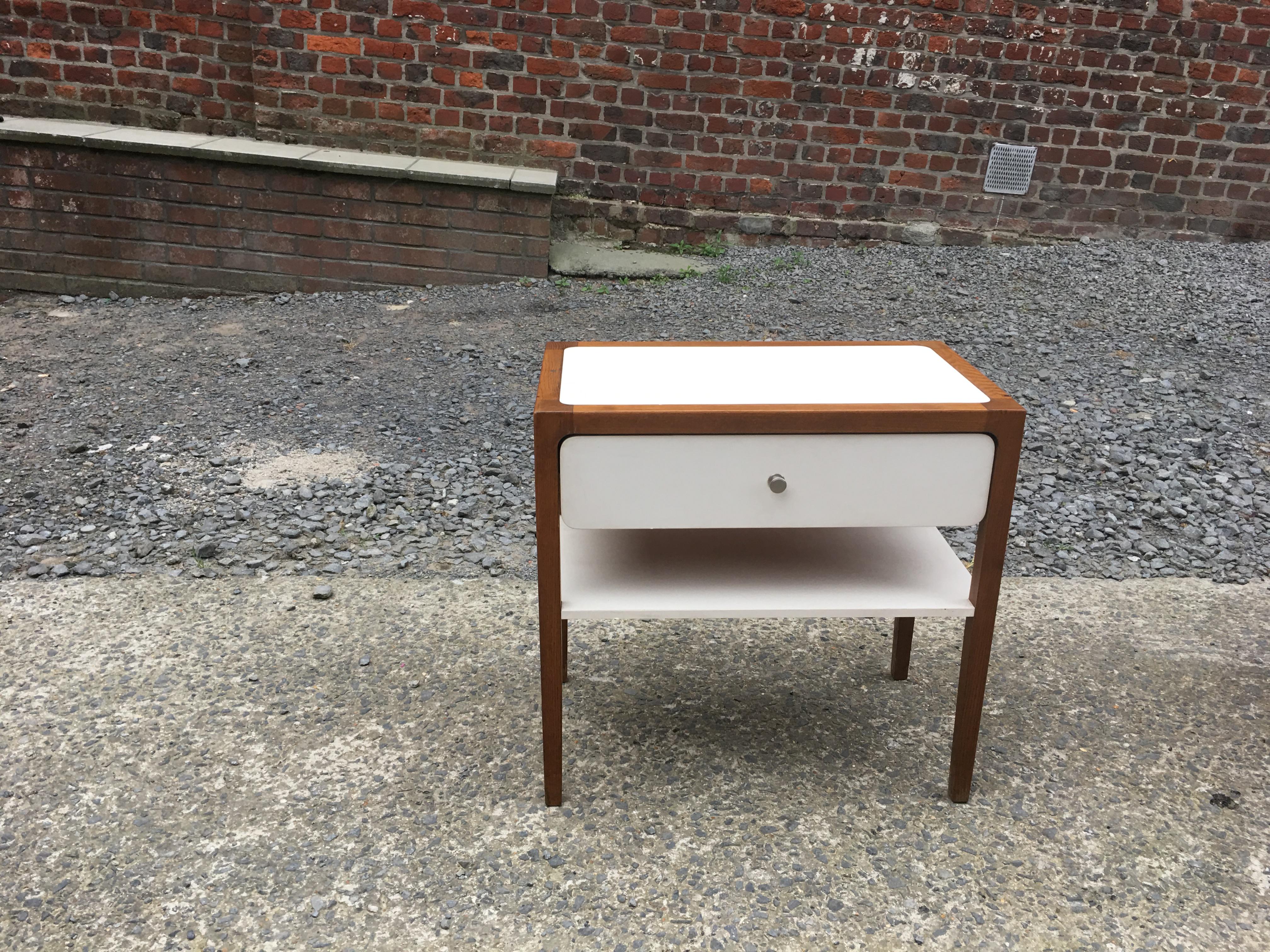 Modern Occasional Furniture in Mahogany and Formica, circa 1970 For Sale